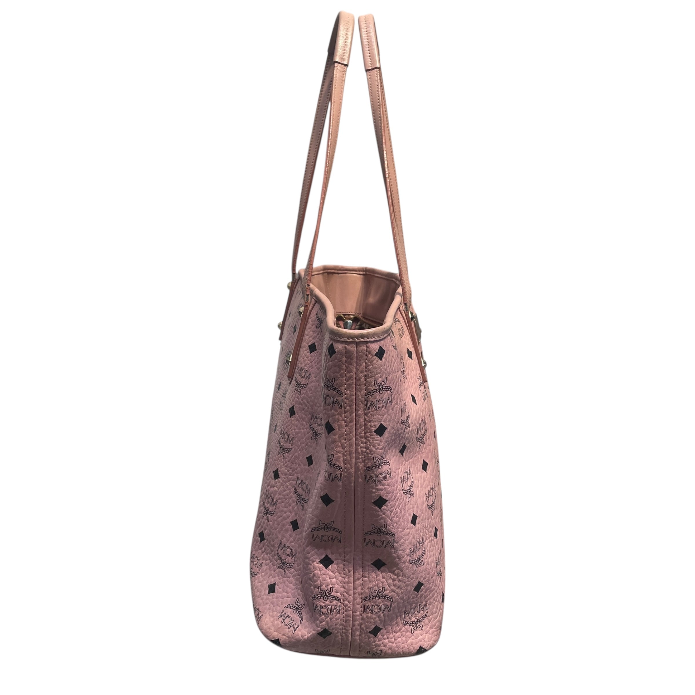 MCM/Bag/Monogram/Faux Leather/PNK/ view 3