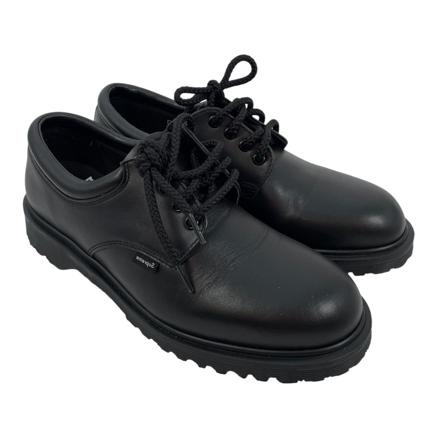 Dr.Martens/Supreme/Dress Shoes/US 9/Leather/BLK/postal 4 eye casual dress shoe view 1