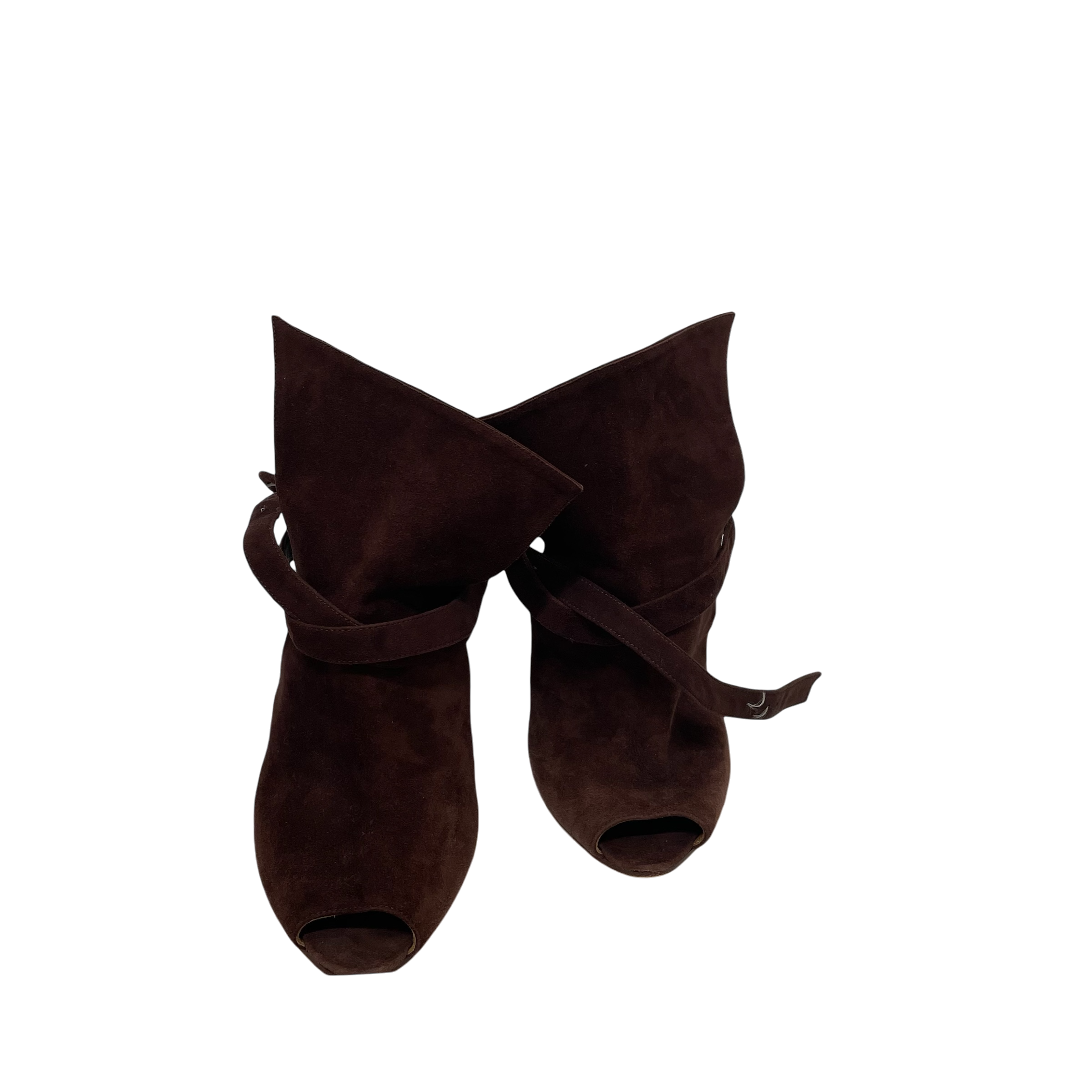 Chloe/Heels/EU 40/Suede/BRW/Brown Suede Wedges view 1
