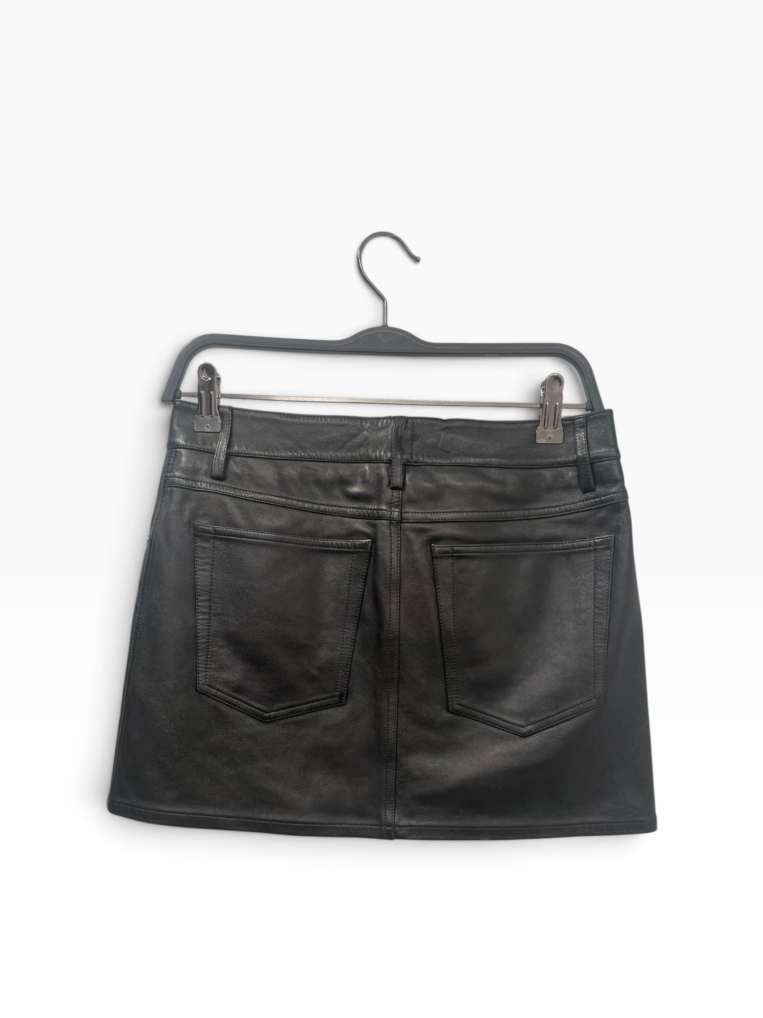 Helmut Lang/Skirt/2/Leather/BLK/ view 2