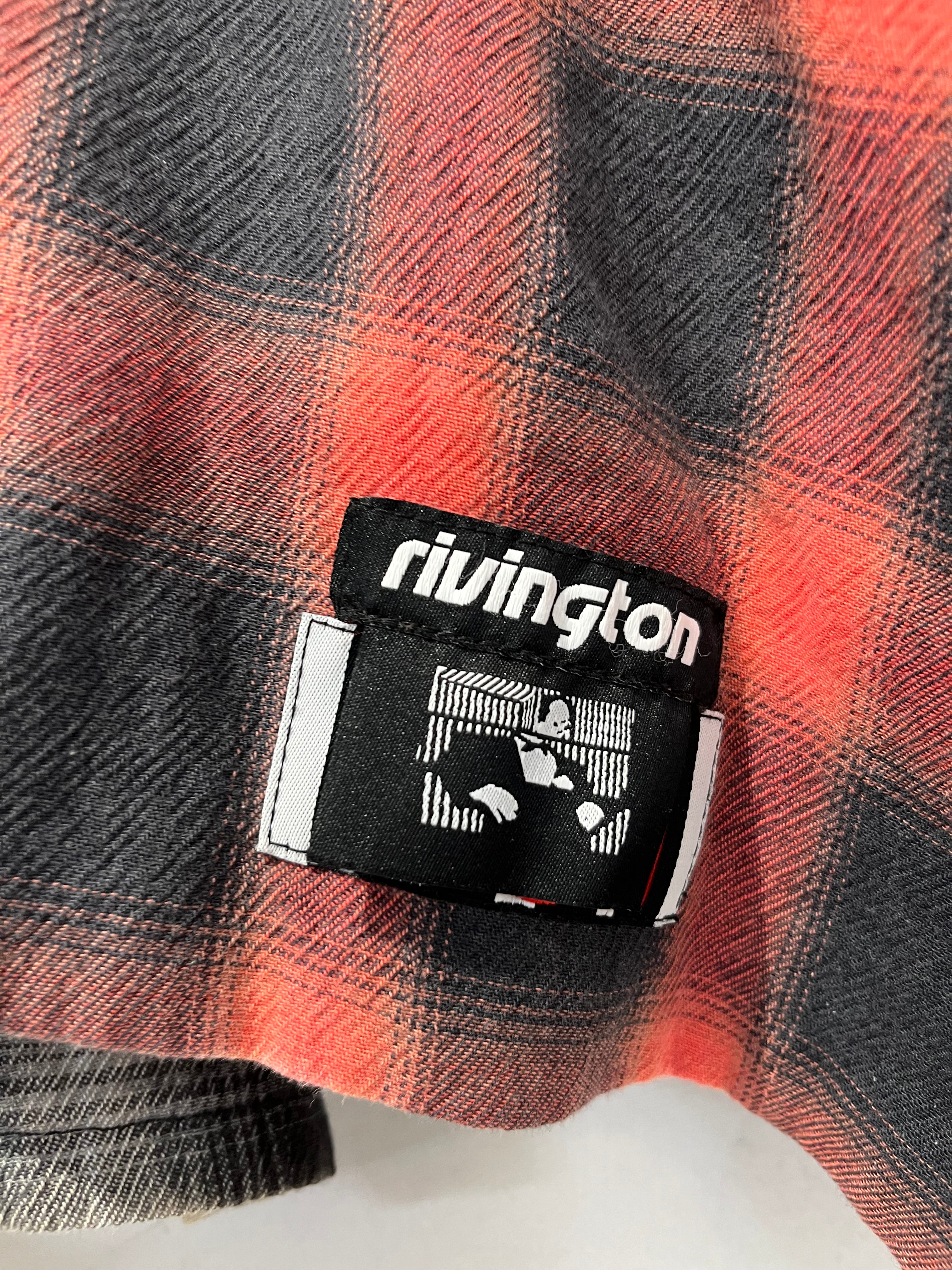 RRR123 RIVINGTON roi Rebis/LS Shirt/L/Cotton/MLT/Band Collar/Plaid/nazarene flannel shirt view 4