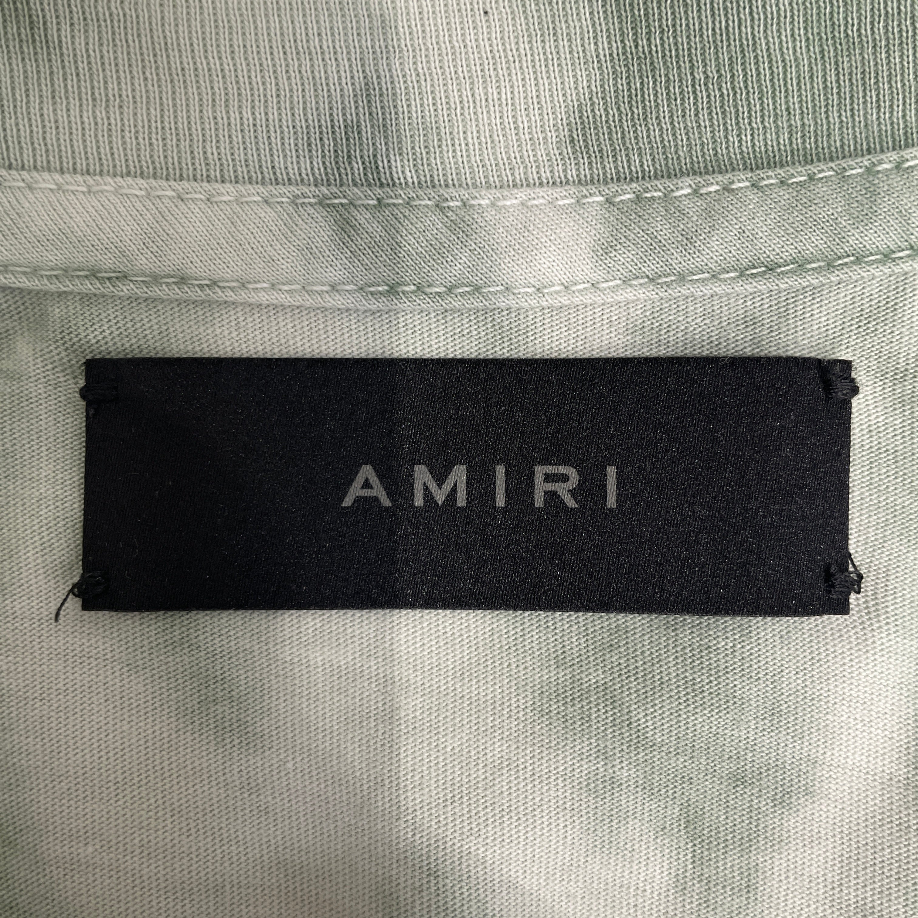AMIRI/T-Shirt/S/Cotton/GRN/Graphic/BUTTERFLY PEACE SIGN W LOGO view 3