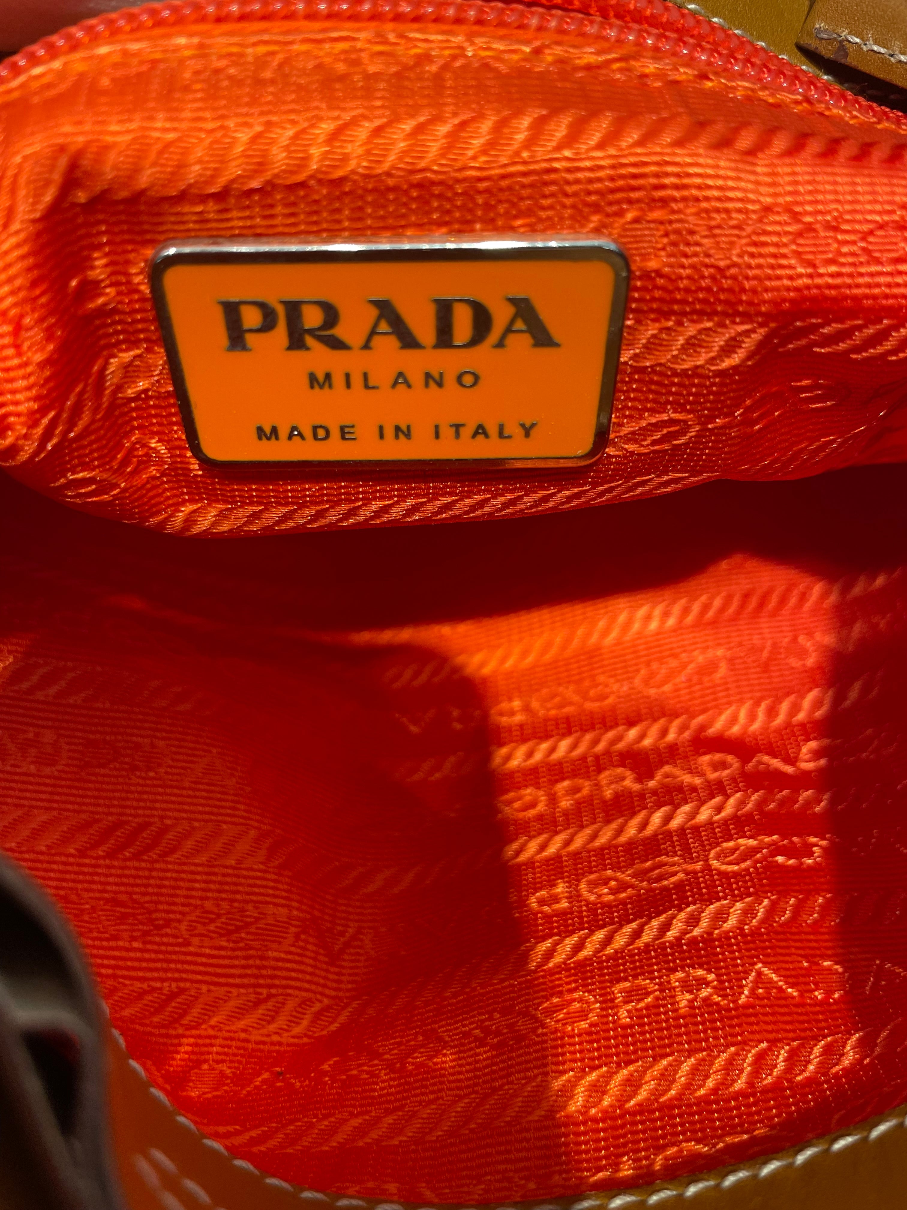 PRADA/Tote Bag/Polyester/ORN/Enameled view 3