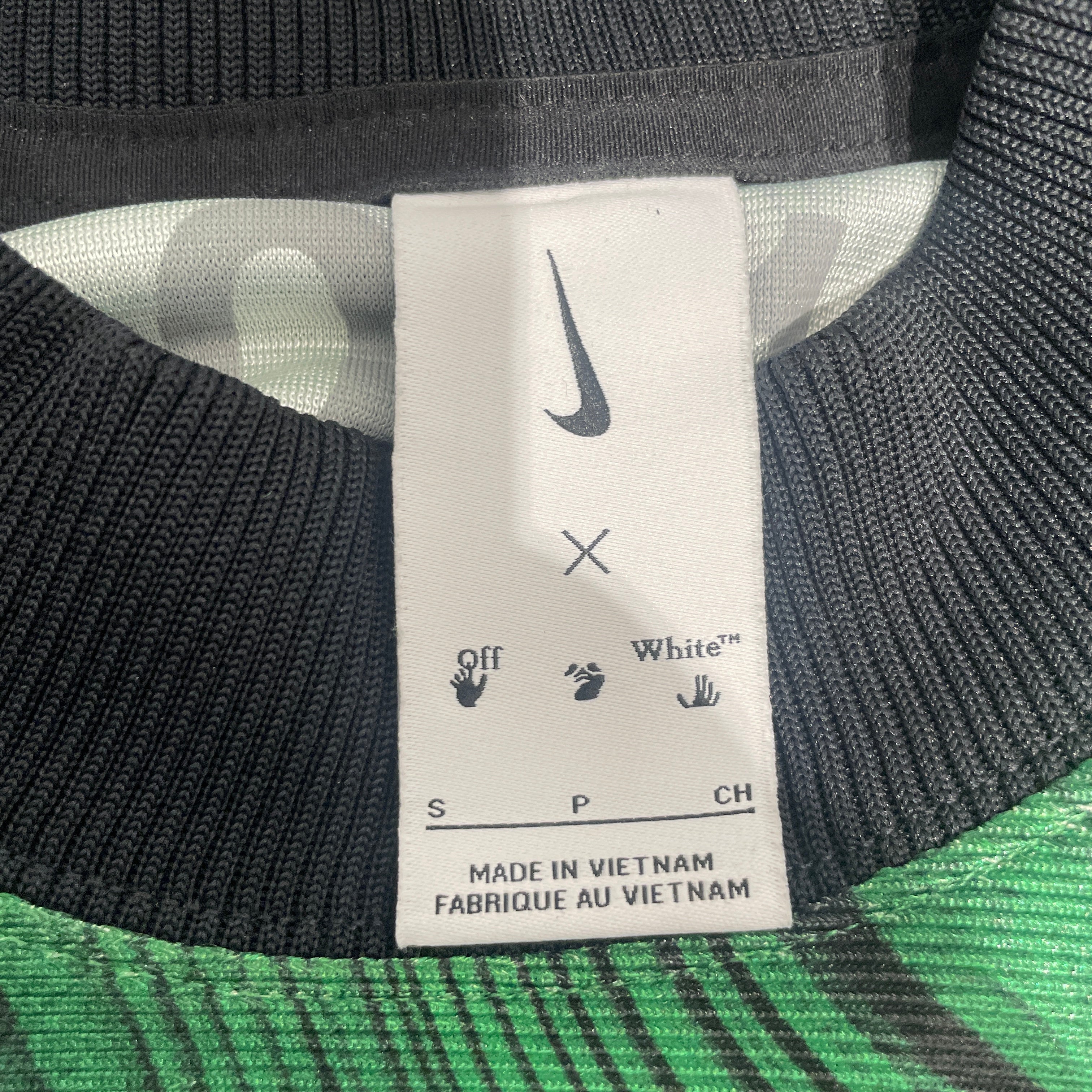 NIKE/OFF-WHITE/LS T-Shirt/S/Polyester/GRN/All Over Print/Nike x OFF White T Shirt view 3