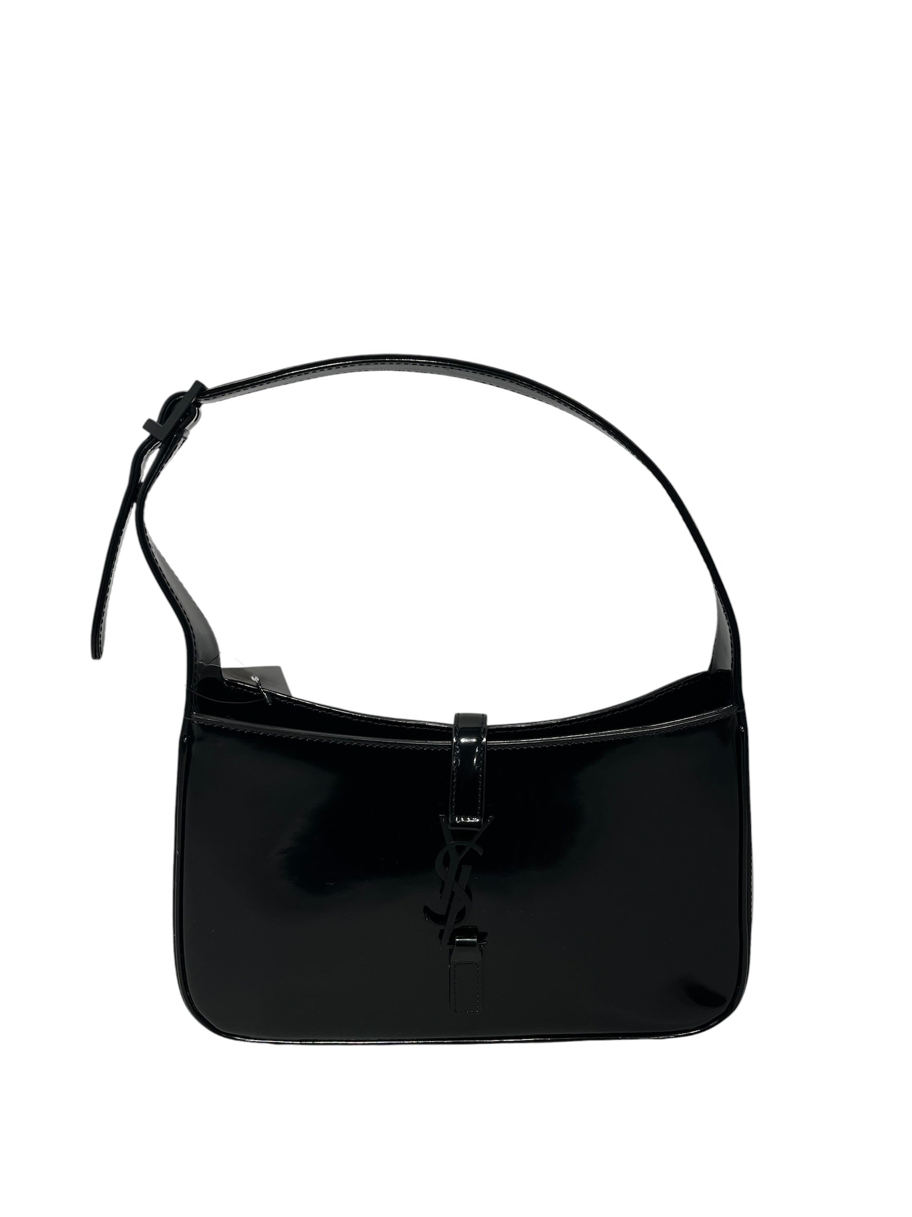 YVES SAINT LAURENT/Hand Bag/Leather/BLK/Monochrome Hobo Bag view 1