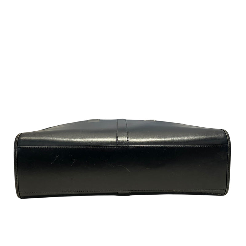 GUCCI/Hand Bag/Leather/BLK/Interlocking G