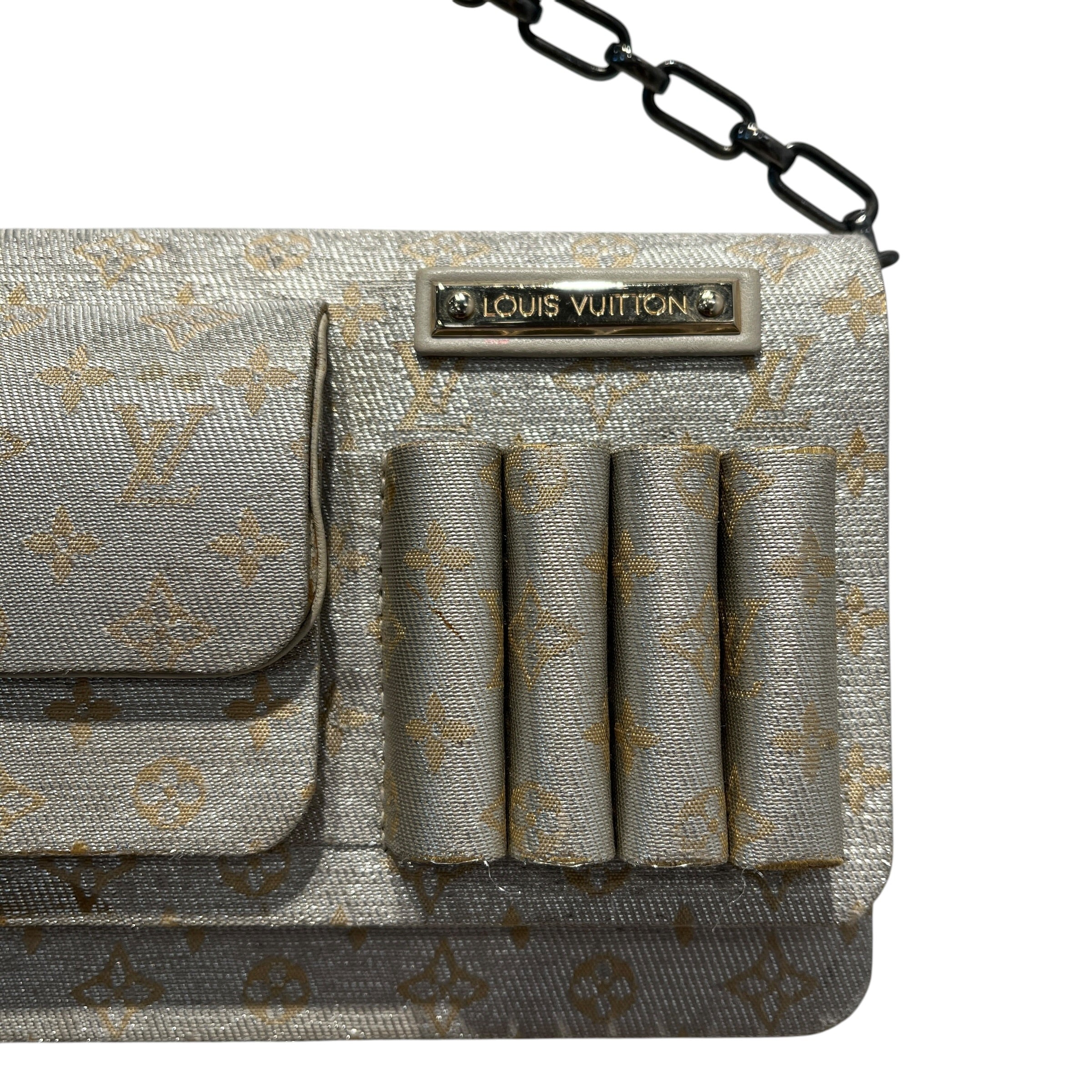 LOUIS VUITTON/Cross Body Bag/Monogram/SLV/2002 CRUISE LINE METALLIC view 11
