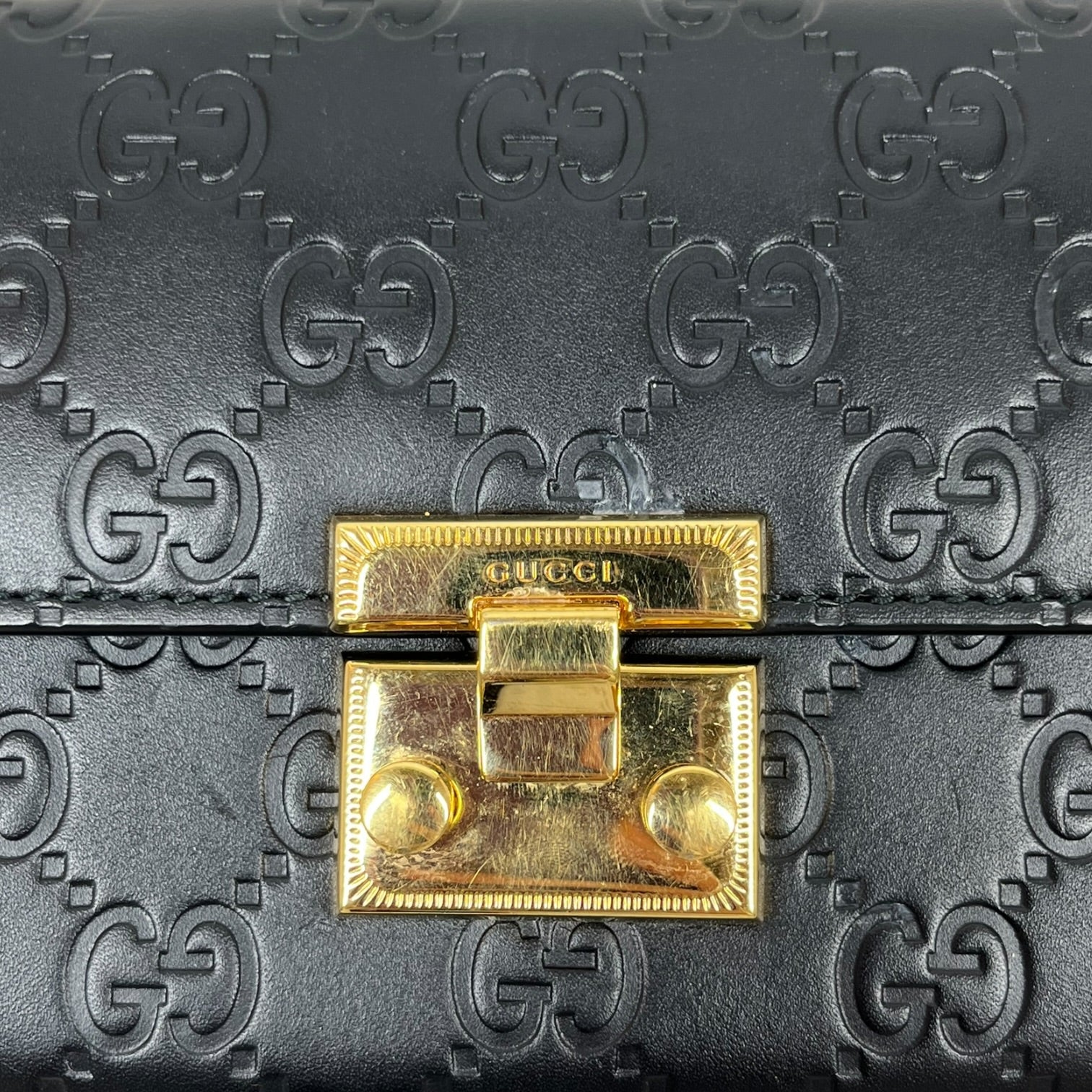 GUCCI/Wallet Chain/Leather/BLK/L's/453506 493075 view 5