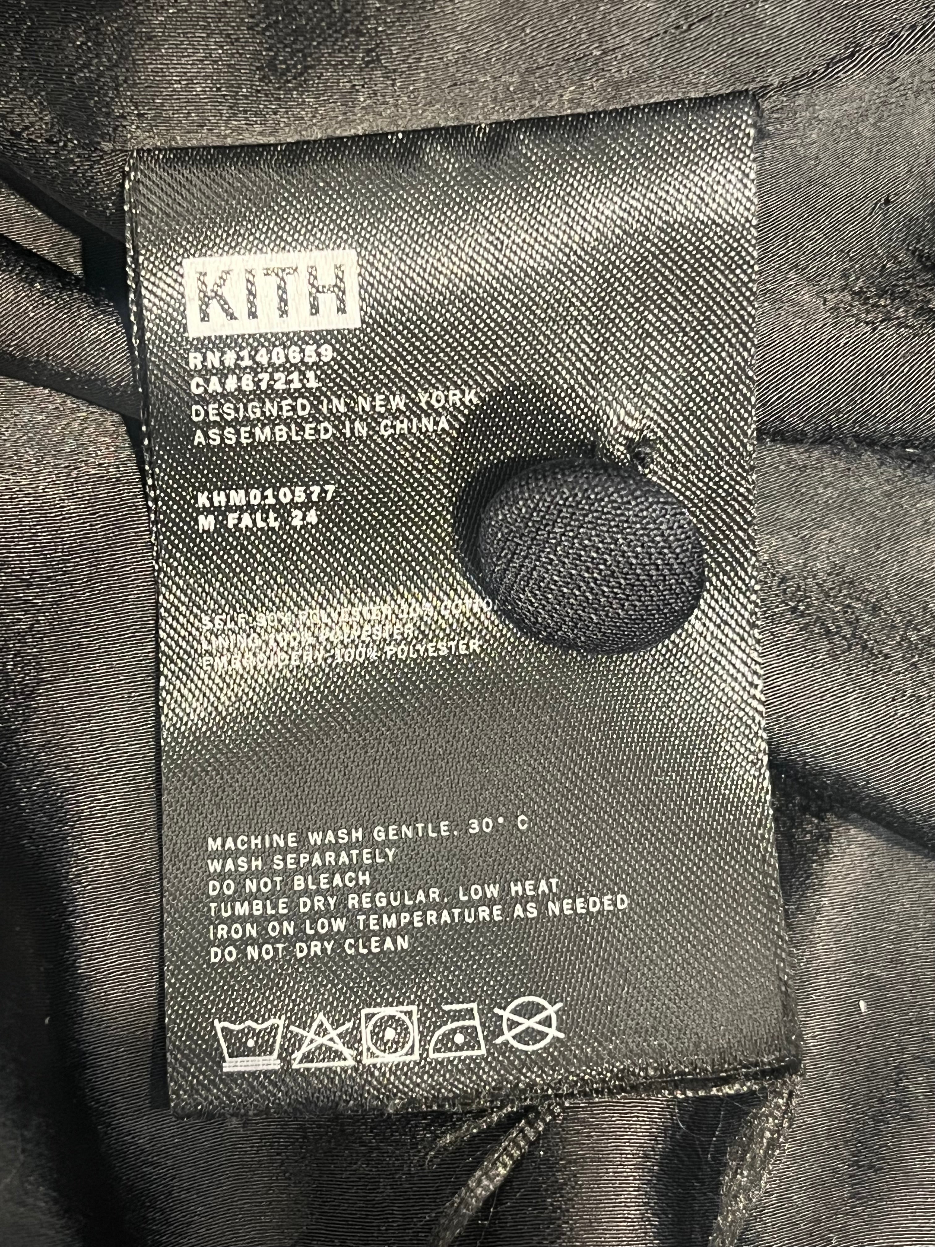 KITH/Cardigan/M/Polyester/BLK/emboridered japanese style view 4