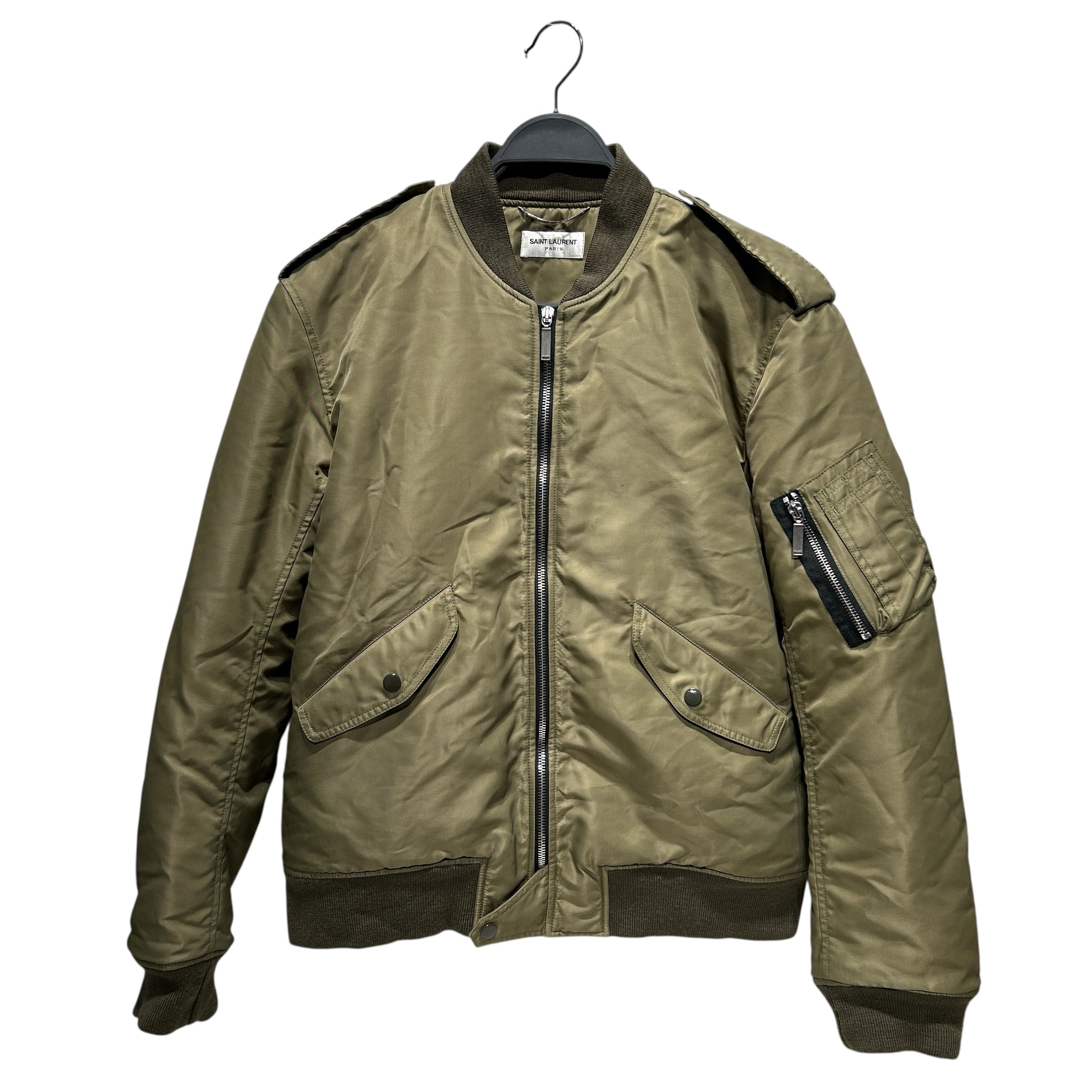 SAINT LAURENT/Jacket/52/Nylon/KHK/Flight Jacket view 1