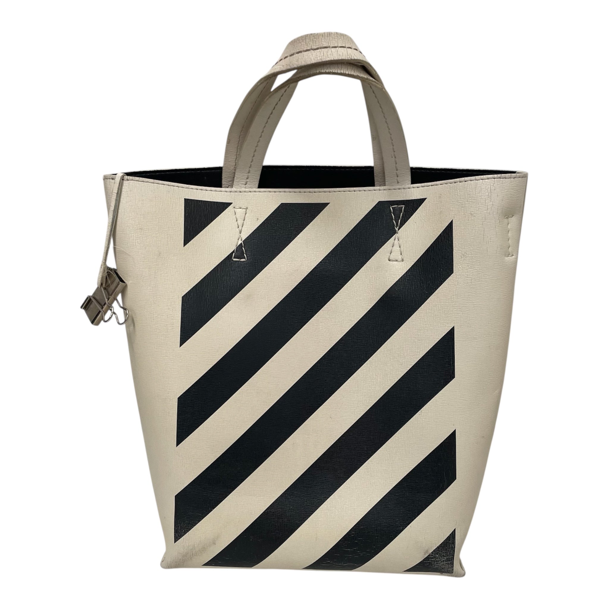 OFF-WHITE/Cross Body Bag/Stripe/Leather/WHT/ view 1