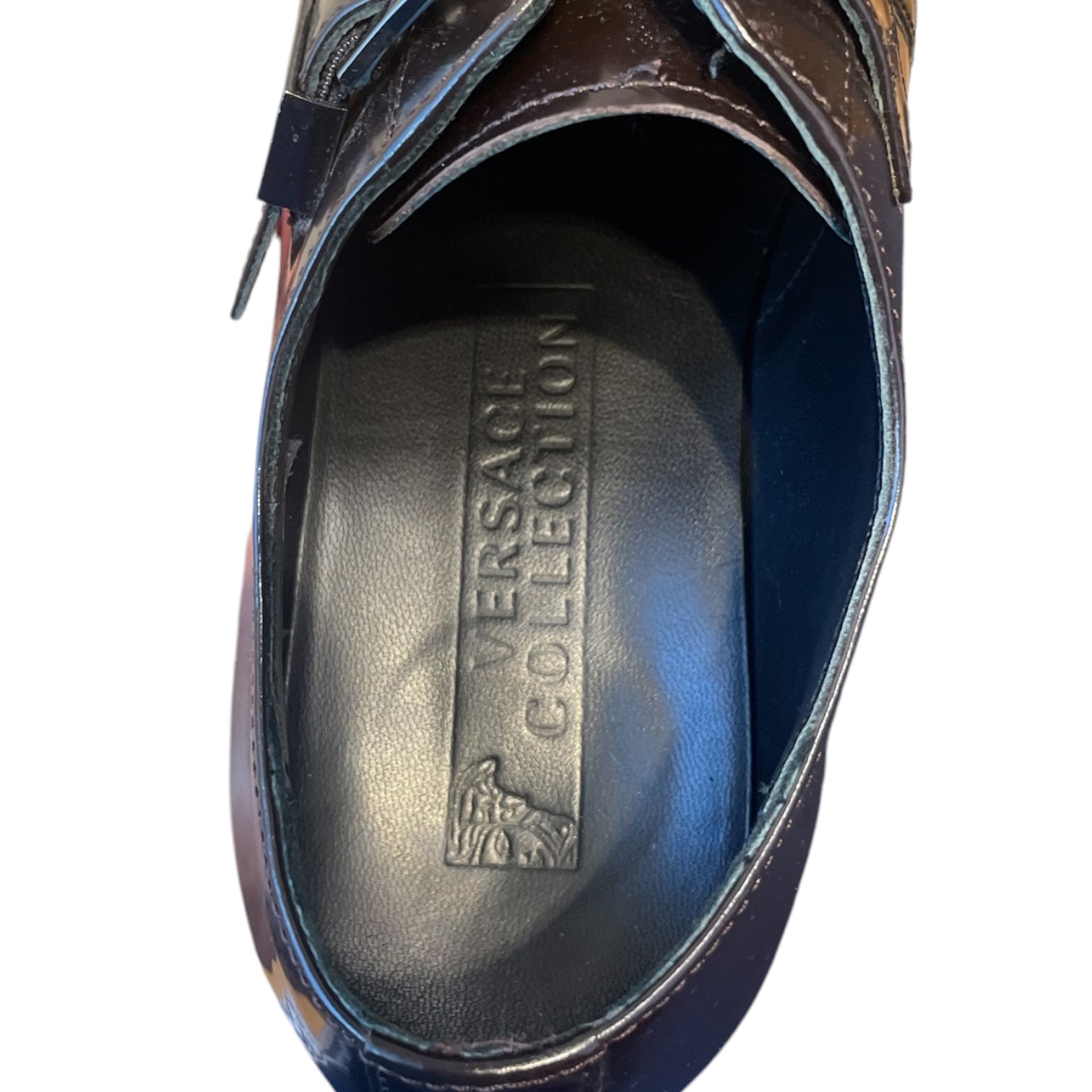 VERSACE/Dress Shoes/EU 42/Leather/BRW/versace colletion brown buckle view 3