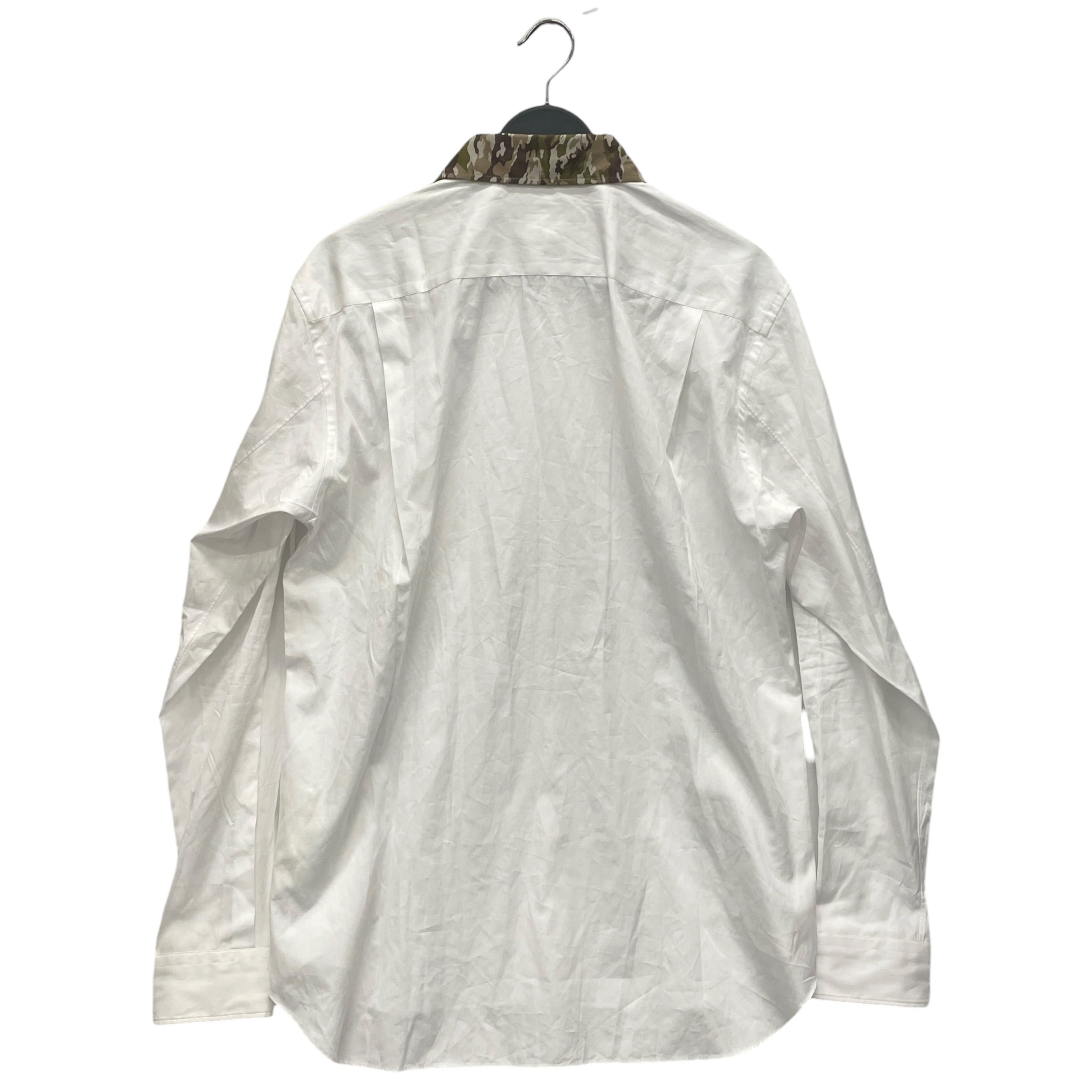COMME des GARCONS HOMME PLUS/LS Shirt/L/Cotton/WHT/CAMO COLLAR view 2