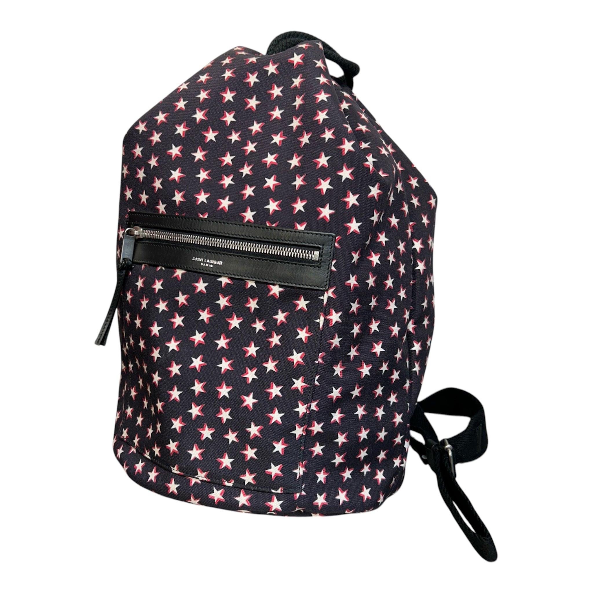 SAINT LAURENT/Backpack/Cotton/BLK/RED AND WHITE STARS view 6