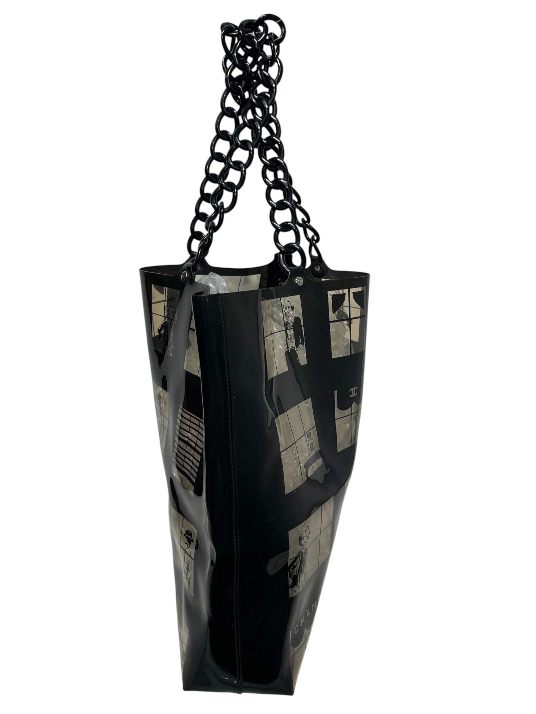 CHANEL/Tote Bag/BLK/COCO CHANEL WIDOWTOTE view 4
