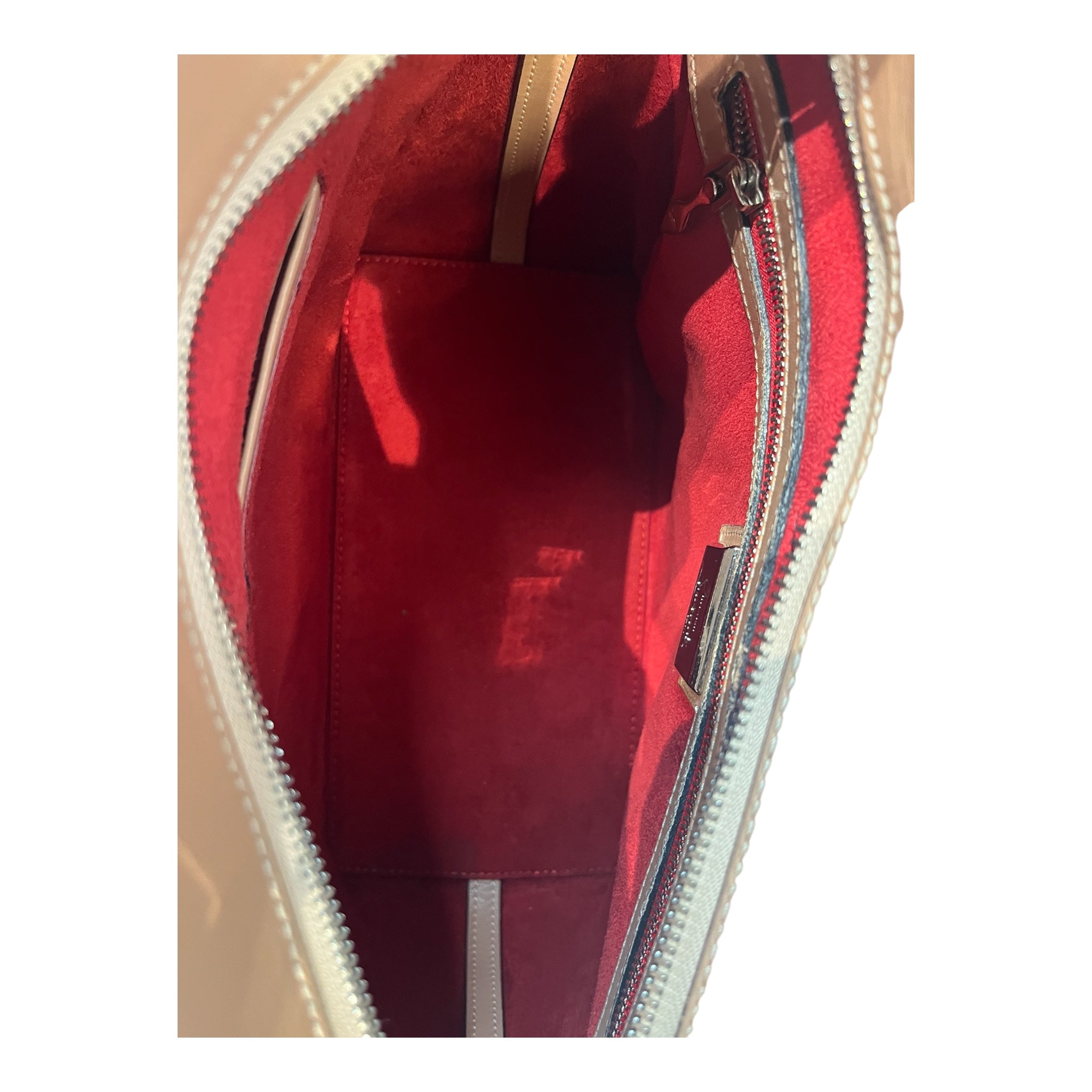 Christian Louboutin/Hand Bag/Leather/BEG/ELOISE SPIKE SMALL view 4