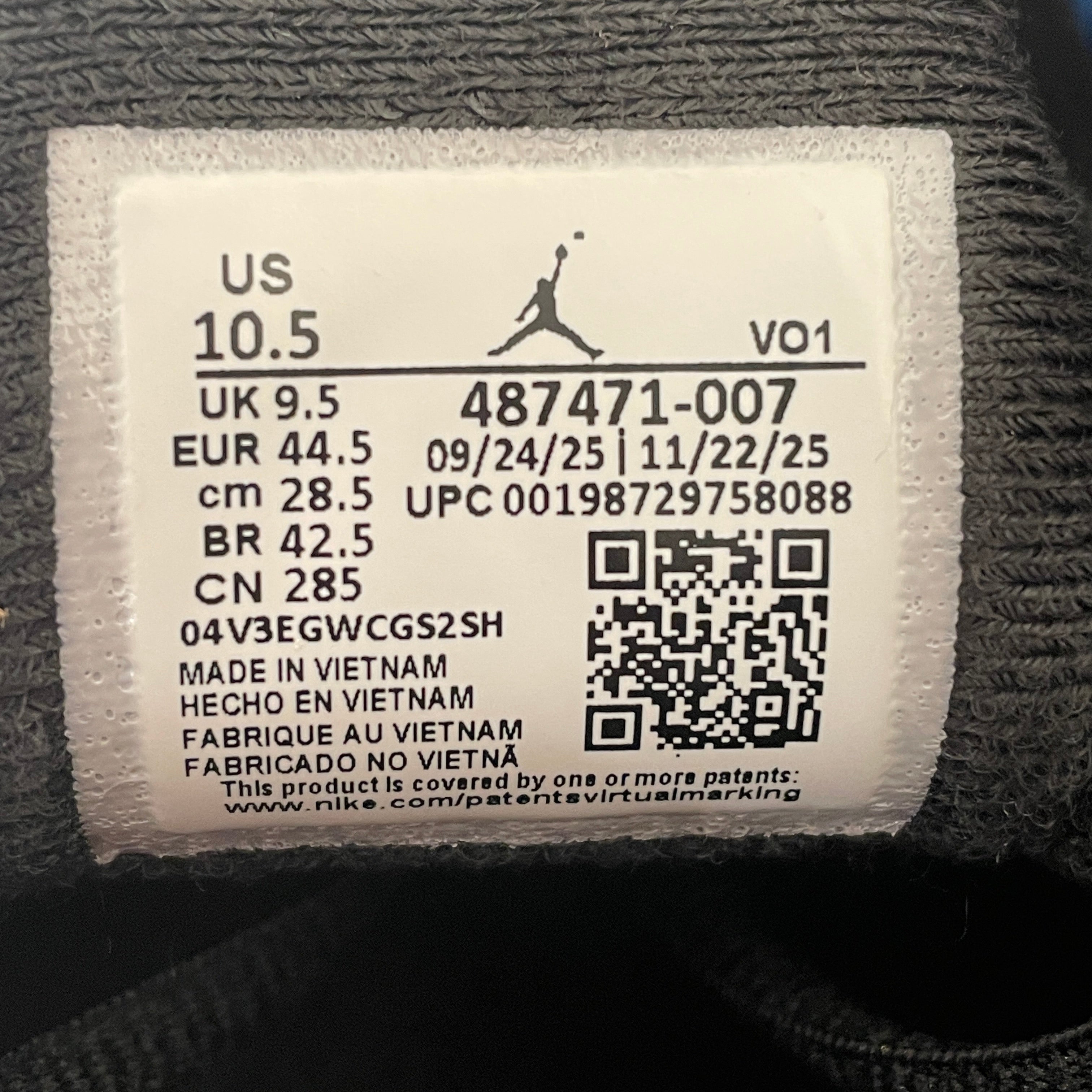 NIKE/Low-Sneakers/US 10.5/Leather/BLK/487471-007 view 4