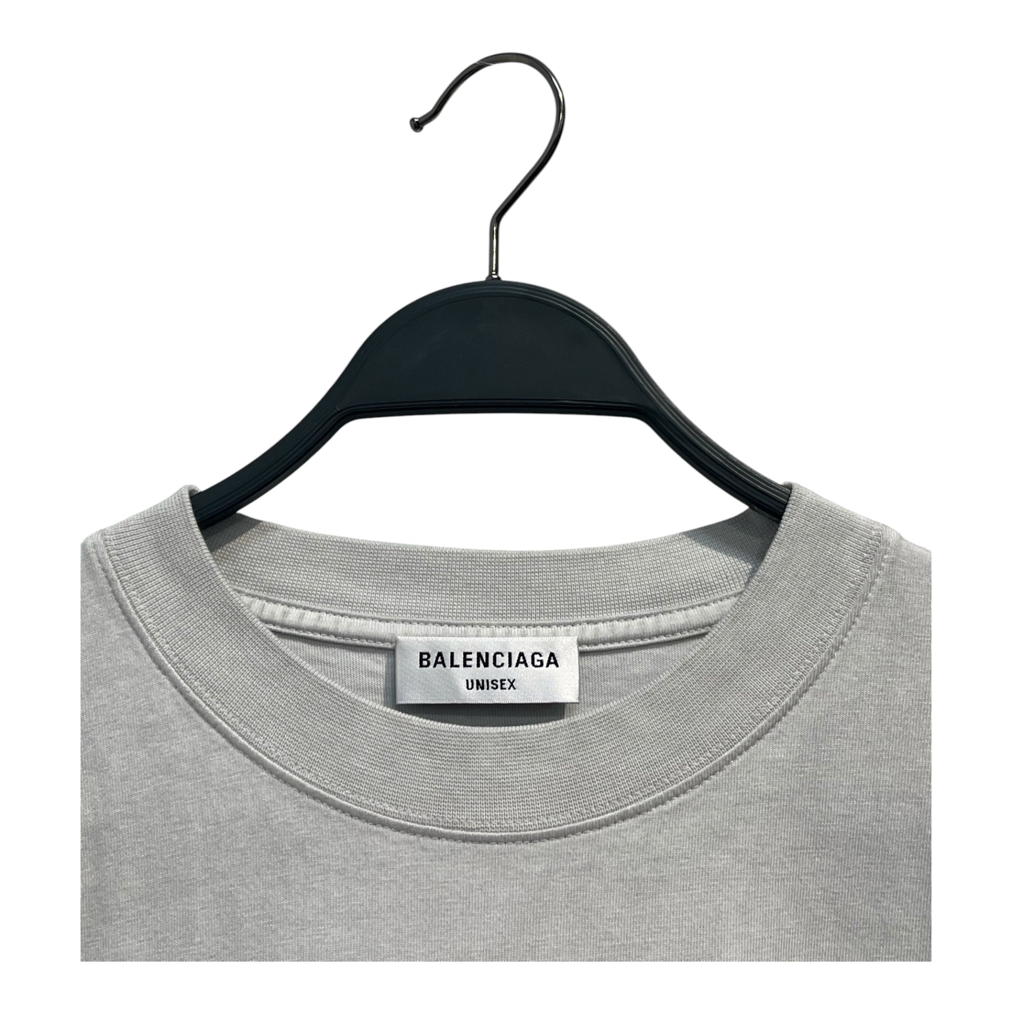 BALENCIAGA/T-Shirt/Cotton/SLV/RED AND BLACK TEXT view 3