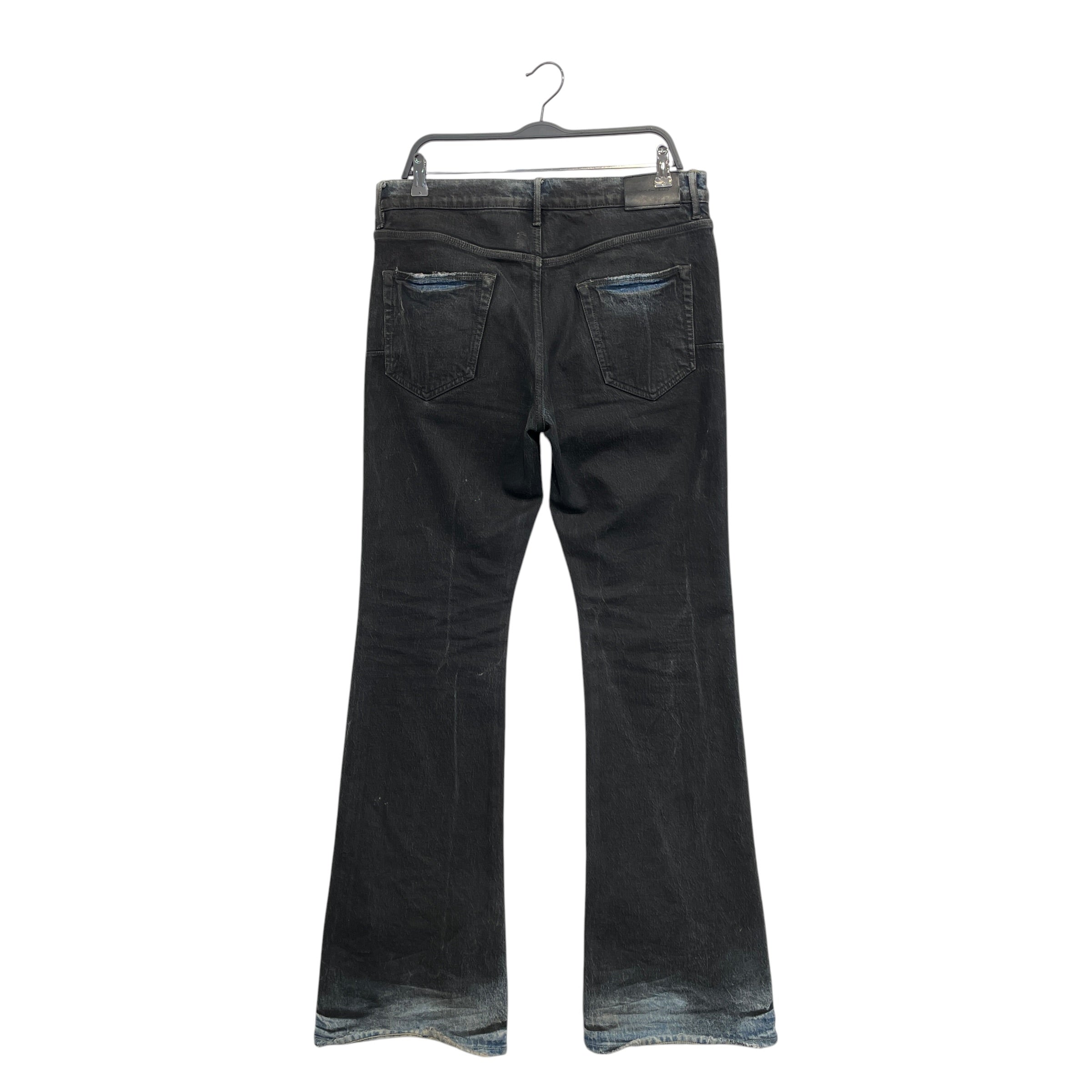 PURPLE BRAND/Straight Pants/33/Denim/BLK/Button Fly/WAX DYED P004 DCDB423 view 2