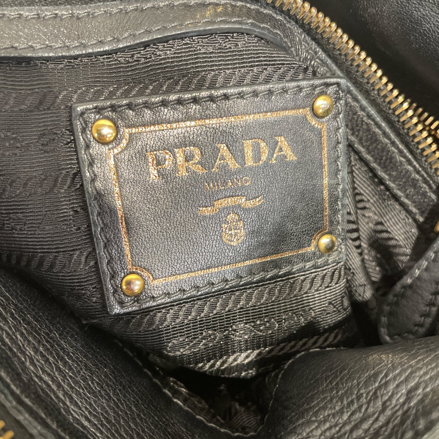 PRADA/Bag/Nylon/BLK/TESSUTO GOLD view 5