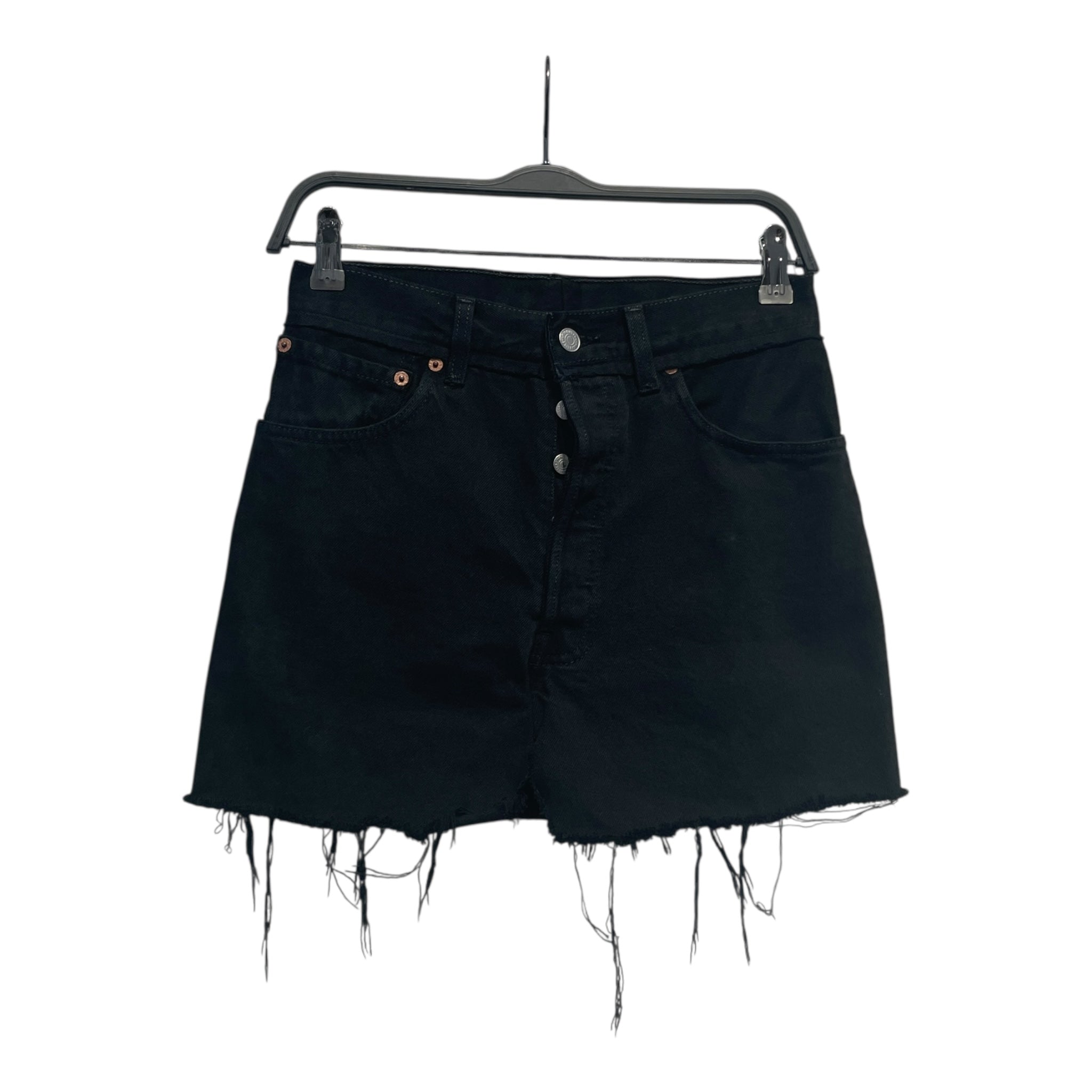 VETEMENTS/Skirt/S/Denim/BLK/levis mini shirt view 1