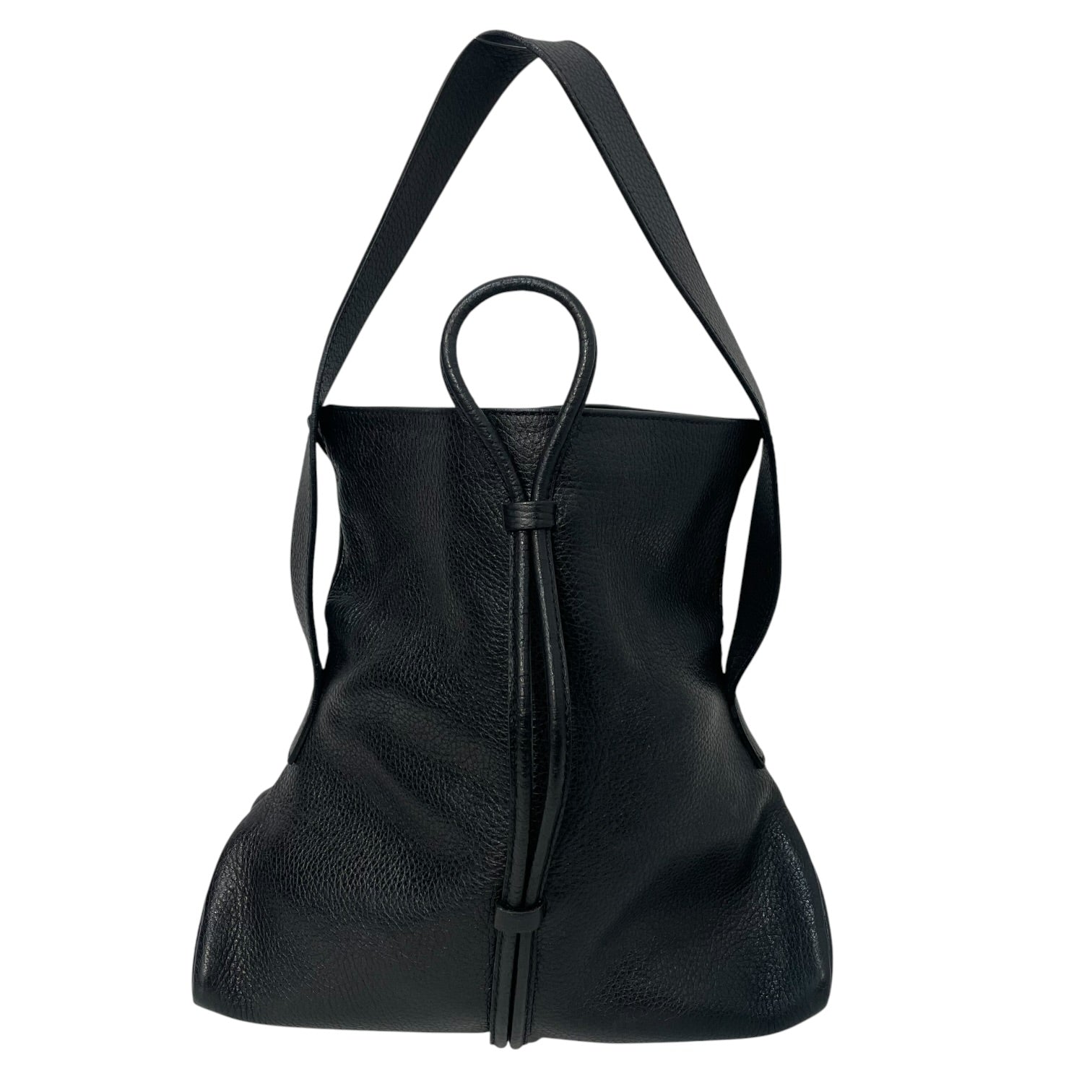 BURBERRY LONDON/Bag/Leather/BLK/Haymarket Check Horn Toggle view 2