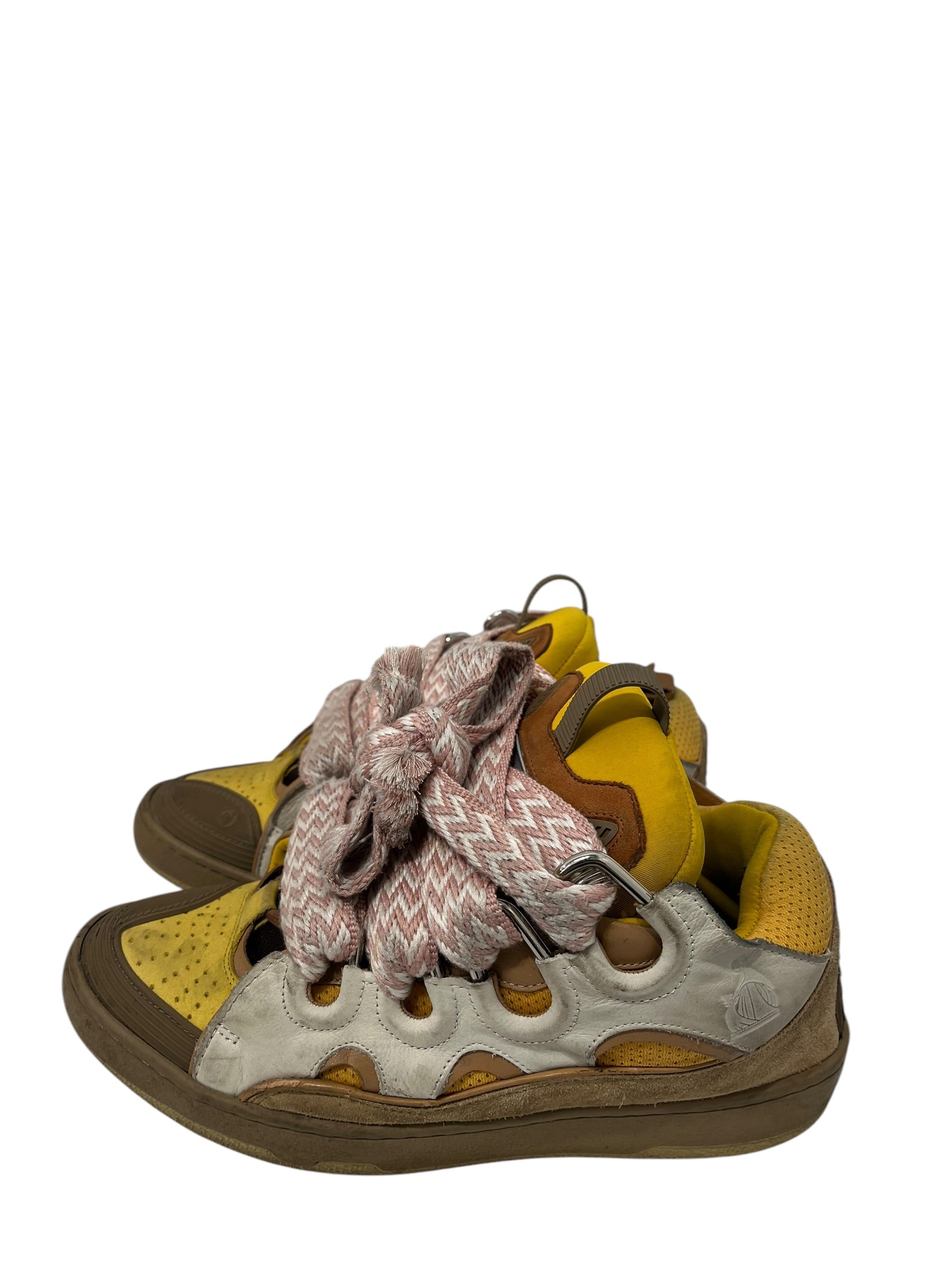 LANVIN/Low-Sneakers/EU 41/Suede/YEL/LANVIN CURB SNEAKER view 4