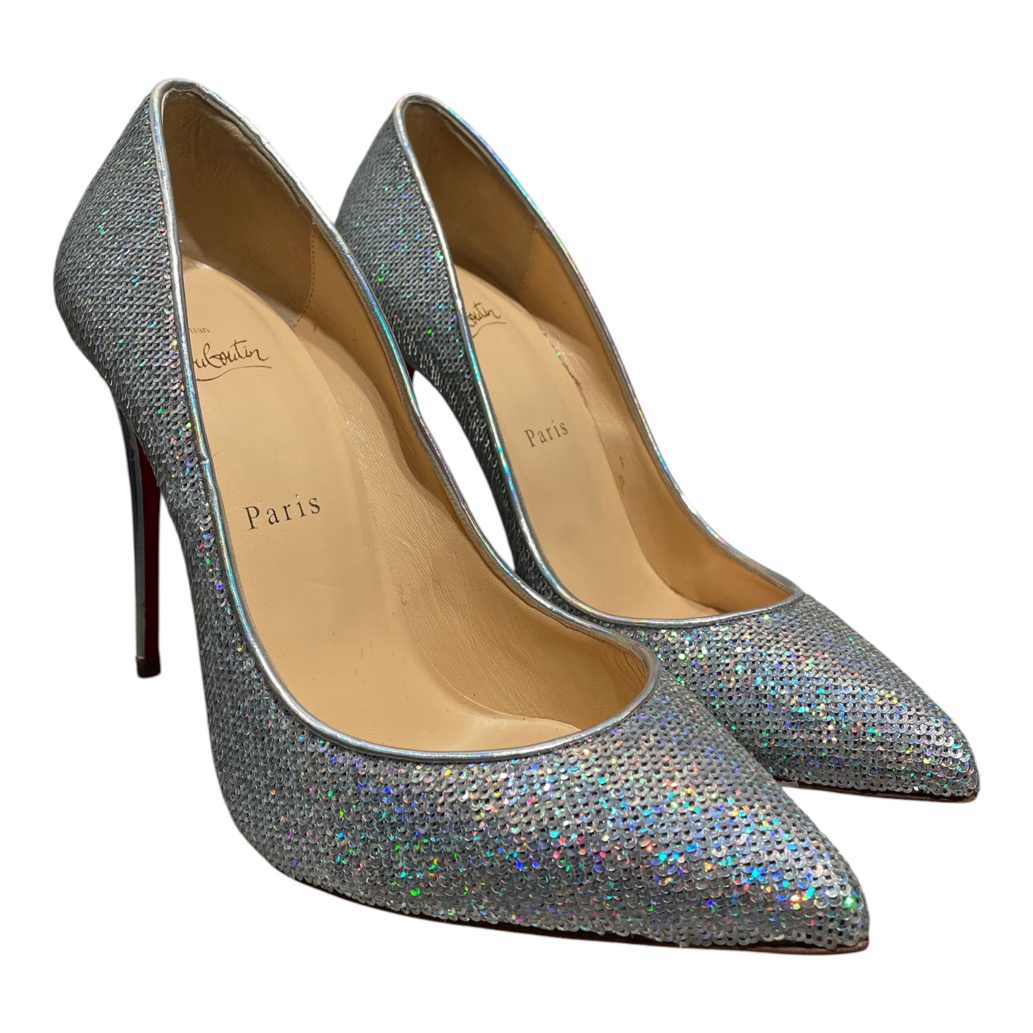 Christian Louboutin/Heels/EU 38.5/Glitter/SLV/So Kate Sequin Heels view 1