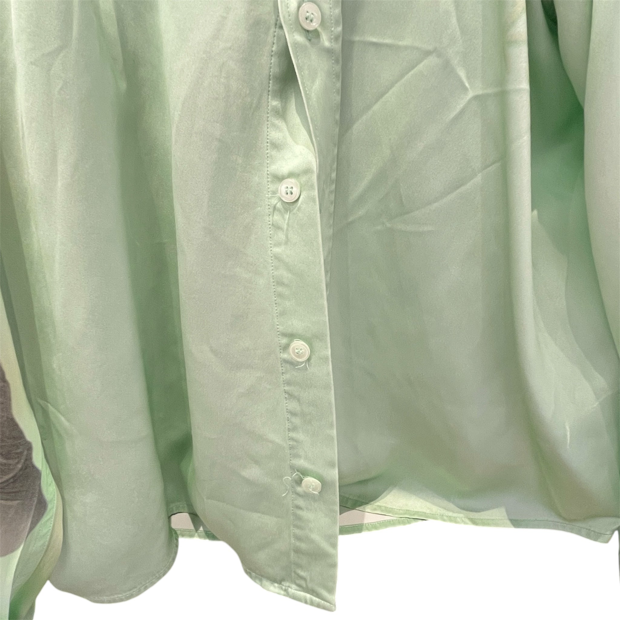 MARTINE ROSE/LS Shirt/XS/Silk/GRN/Long Length/All Over Print/SPRING 2021 view 5