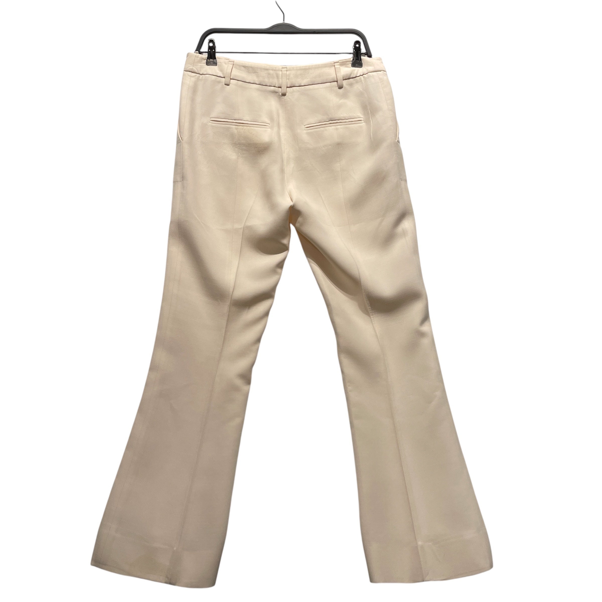 VALENTINO/Wide Leg Pants/44/Cotton/CRM/ view 2