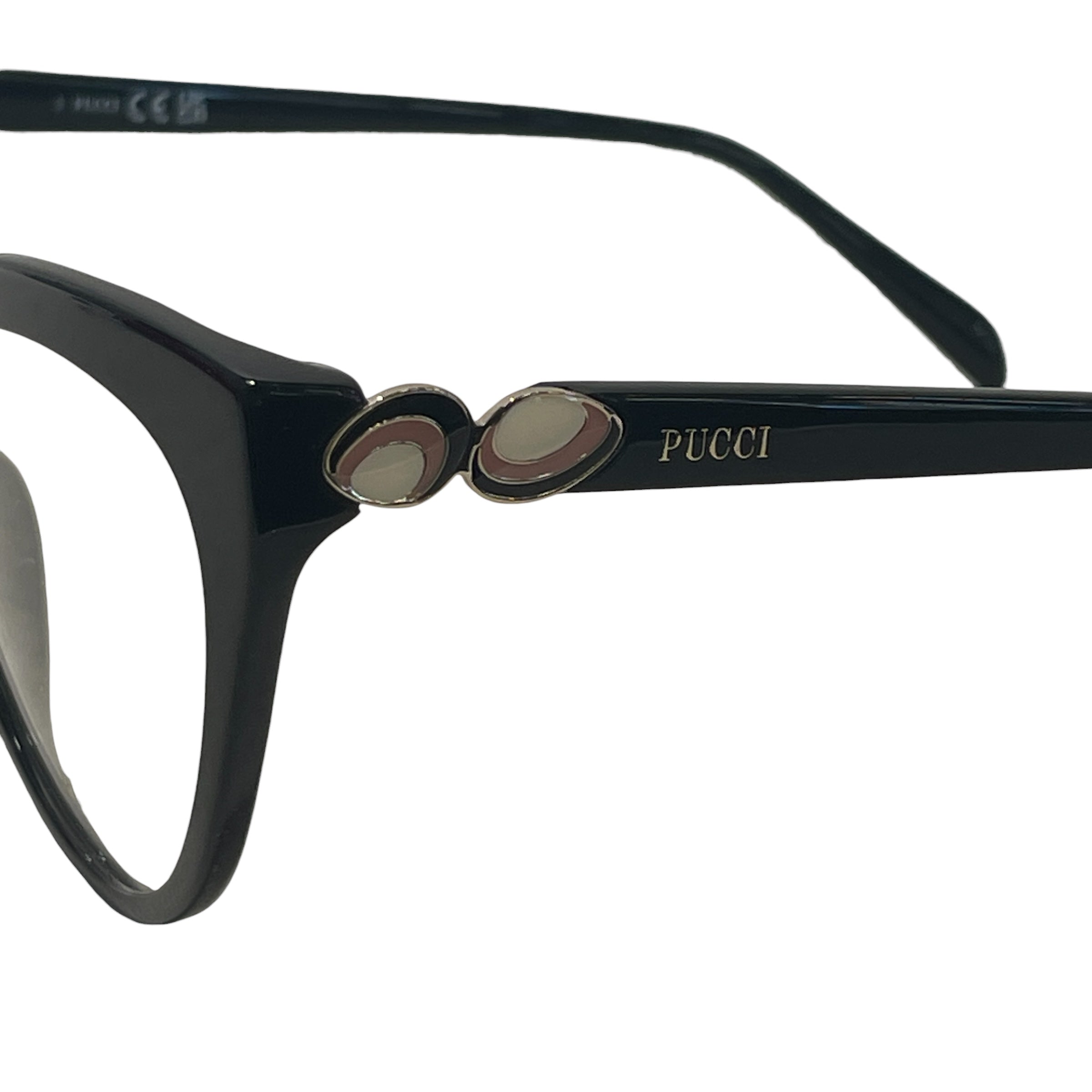 EMILIO PUCCI/Glasses/Celluloid/BLK/L's/CAT EYE view 3