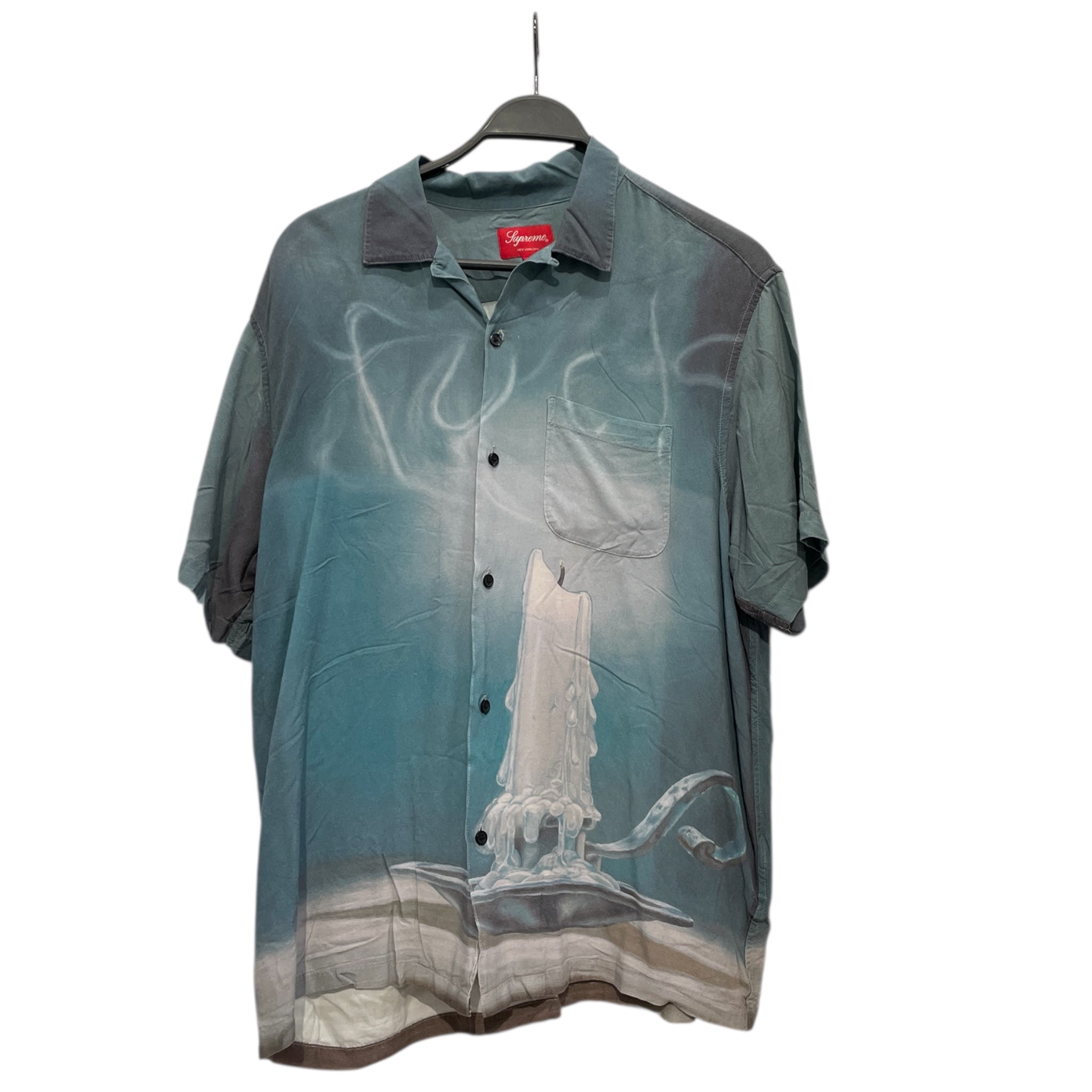 Supreme/SS Shirt/L/Cotton/BLU/CANDLE SHIRT view 1