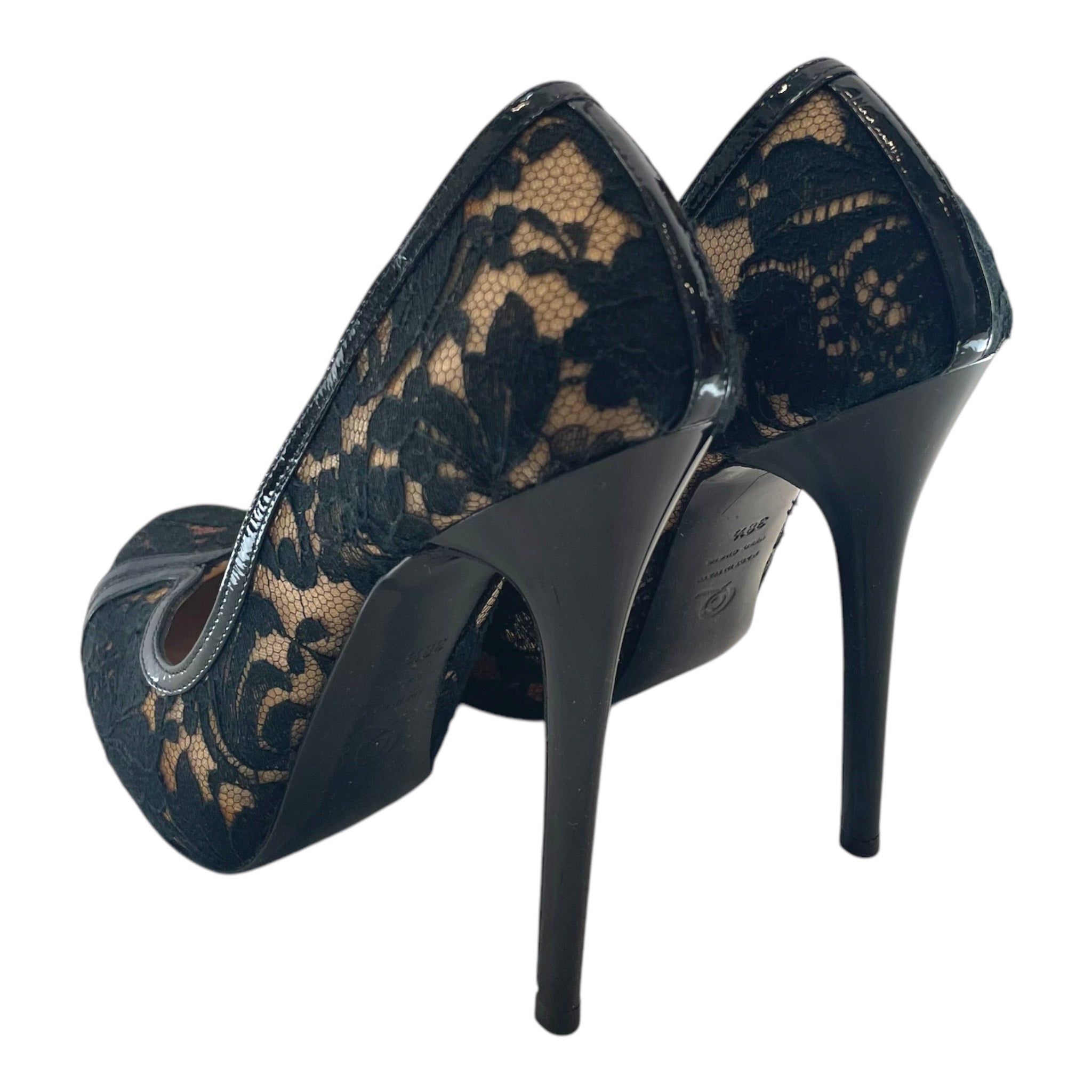 Alexander McQueen/Heels/US 7.5/Floral Pattern/BLK/FLORAL PATTERN HEELS view 2
