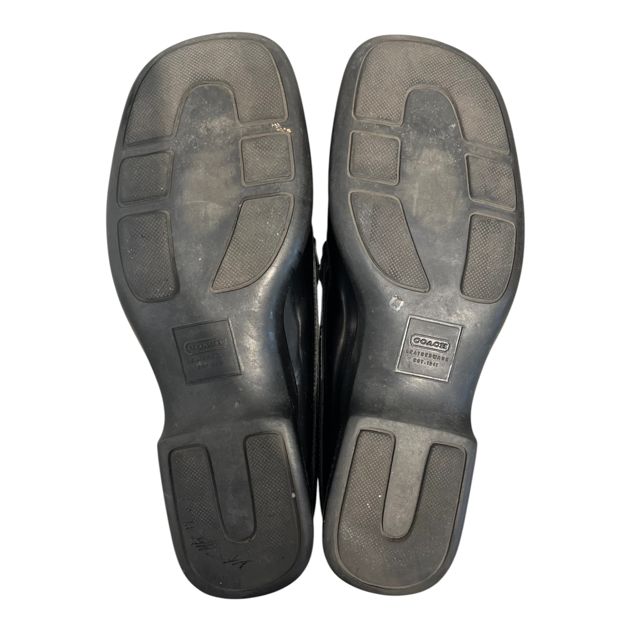 COACH/Loafers/US 7.5/Leather/BLK/BLACK LEATHER LOAFERS view 5