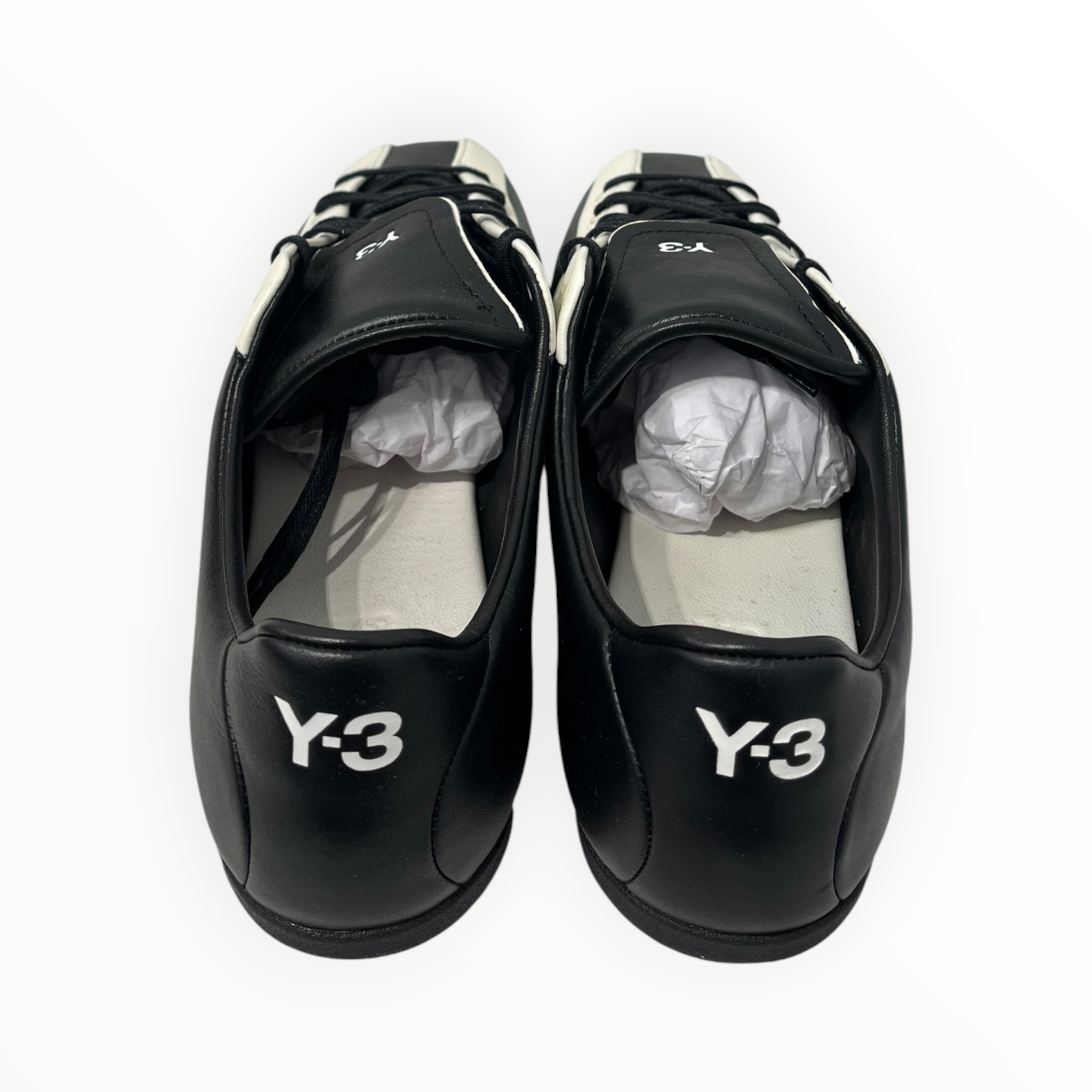 Y-3/Low-Sneakers/US 9.5/Leather/BLK/KI2671 FIELD 9.5 WHITE TRIM view 3