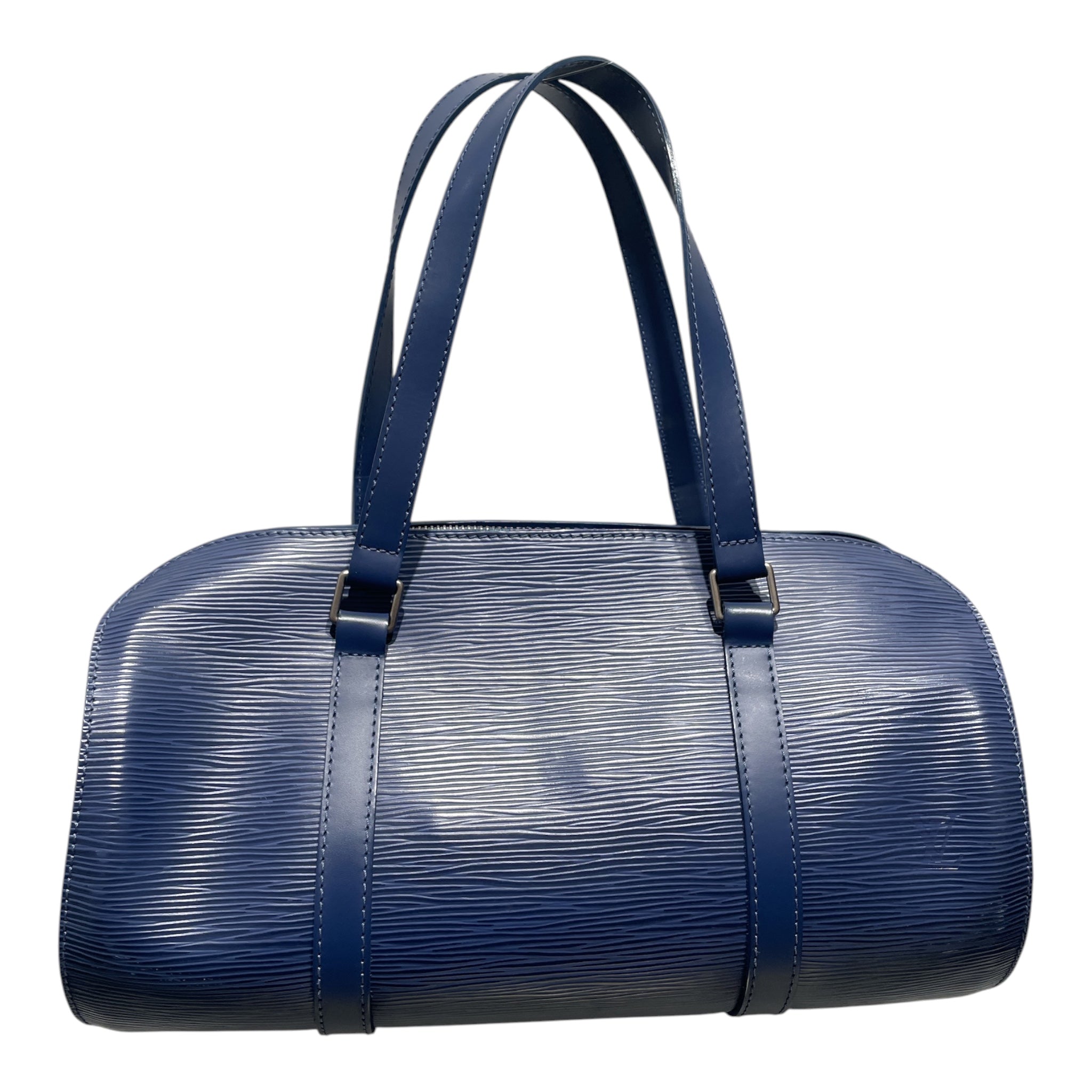 LOUIS VUITTON/Hand Bag/Stripe/BLU/EPI LEATHER SOUFFLOT BLUE view 1