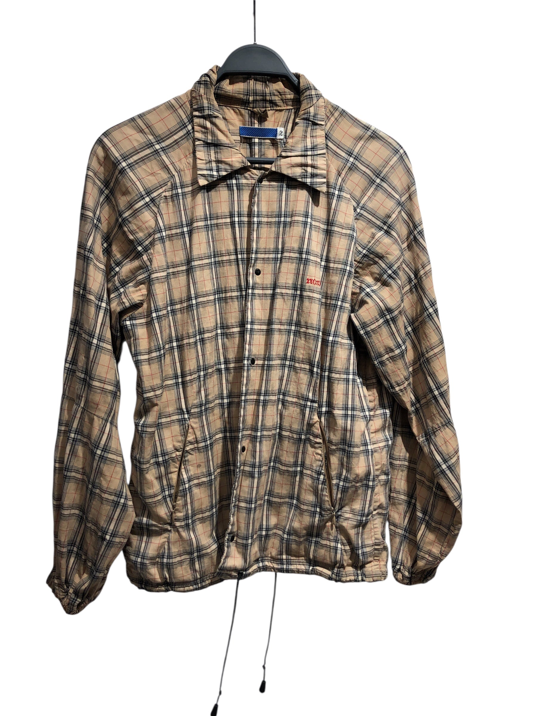 NUMBER (N)INE/Jacket/2/Cotton/BEG/Plaid/DRAWSTRING WAIST view 1
