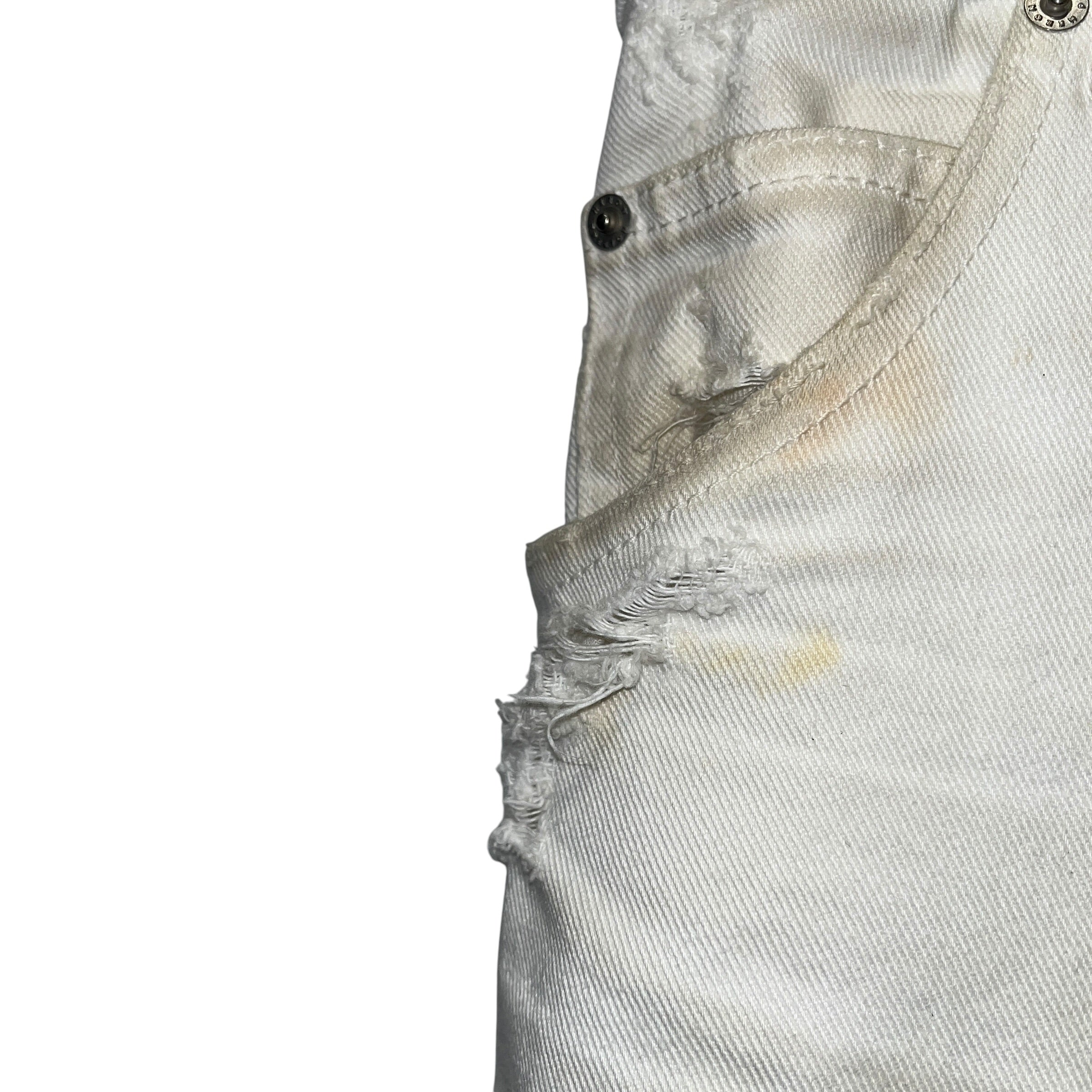 HERON PRESTON/Pants/34/Denim/WHT/Distressed/Distressed Dbl-Knee Carpenter view 11