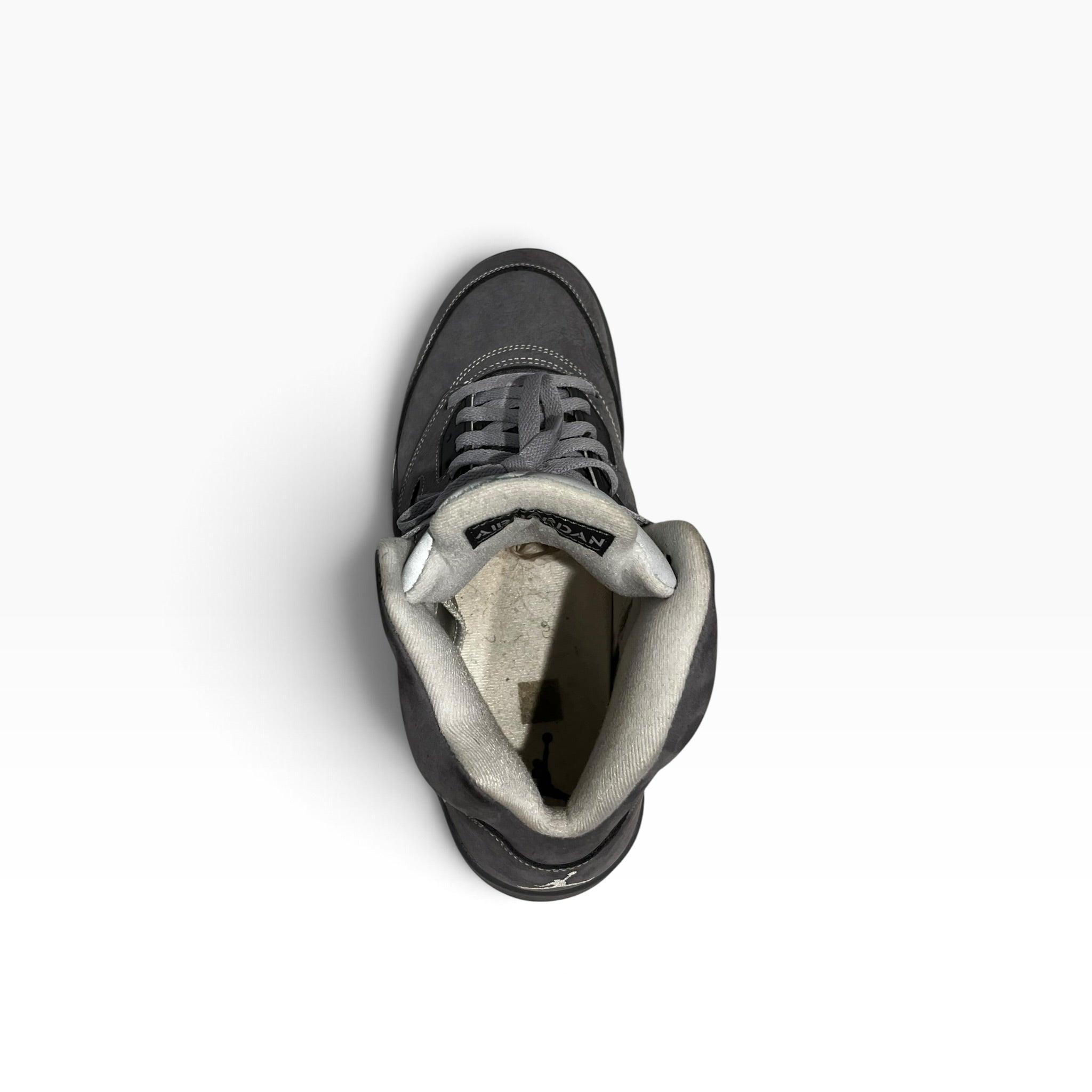 NIKE/Hi-Sneakers/US 10.5/Suede/GRY/Jordan 5 Wolf Grey view 5