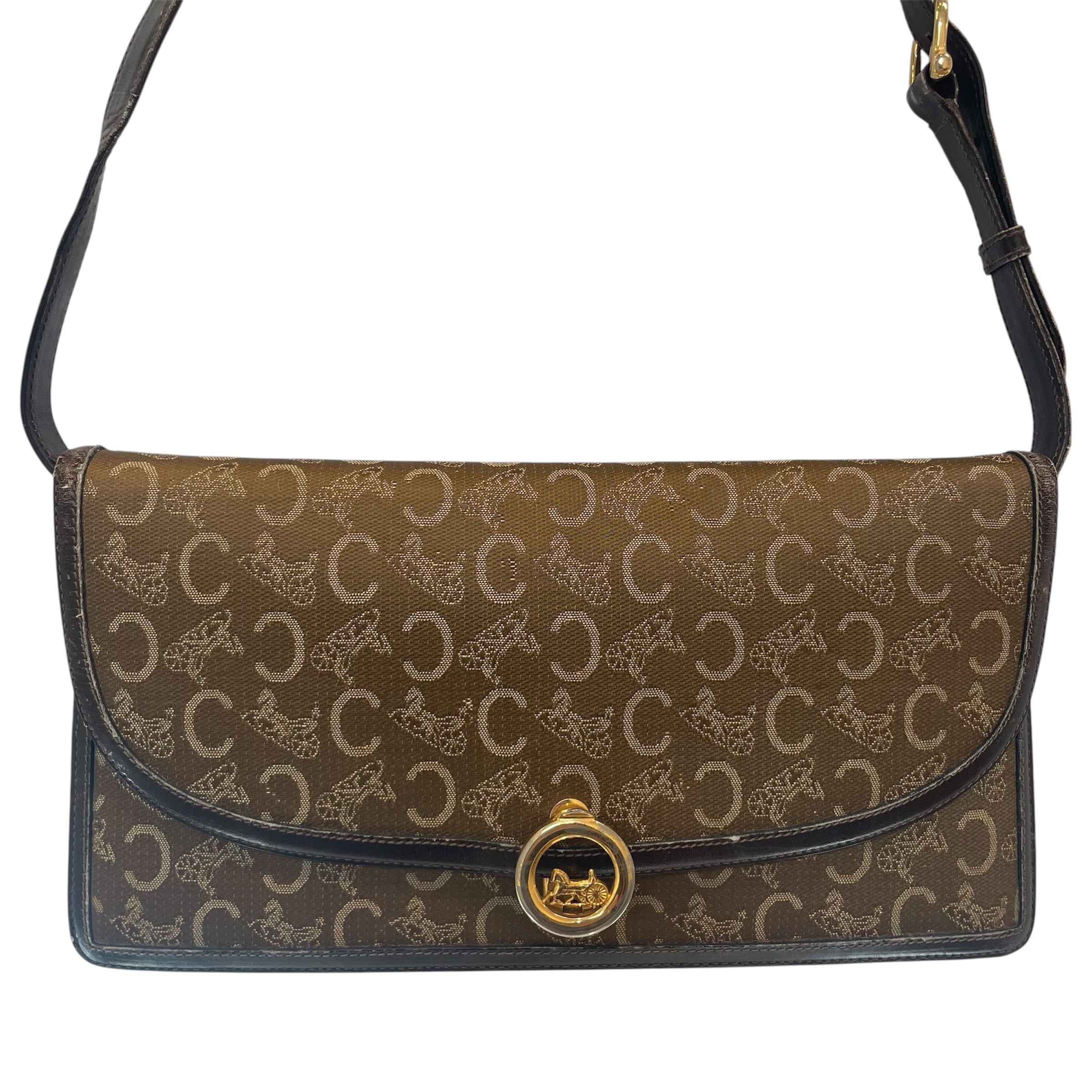 CELINE/Hand Bag/Monogram/IVR/macadam canvas view 3