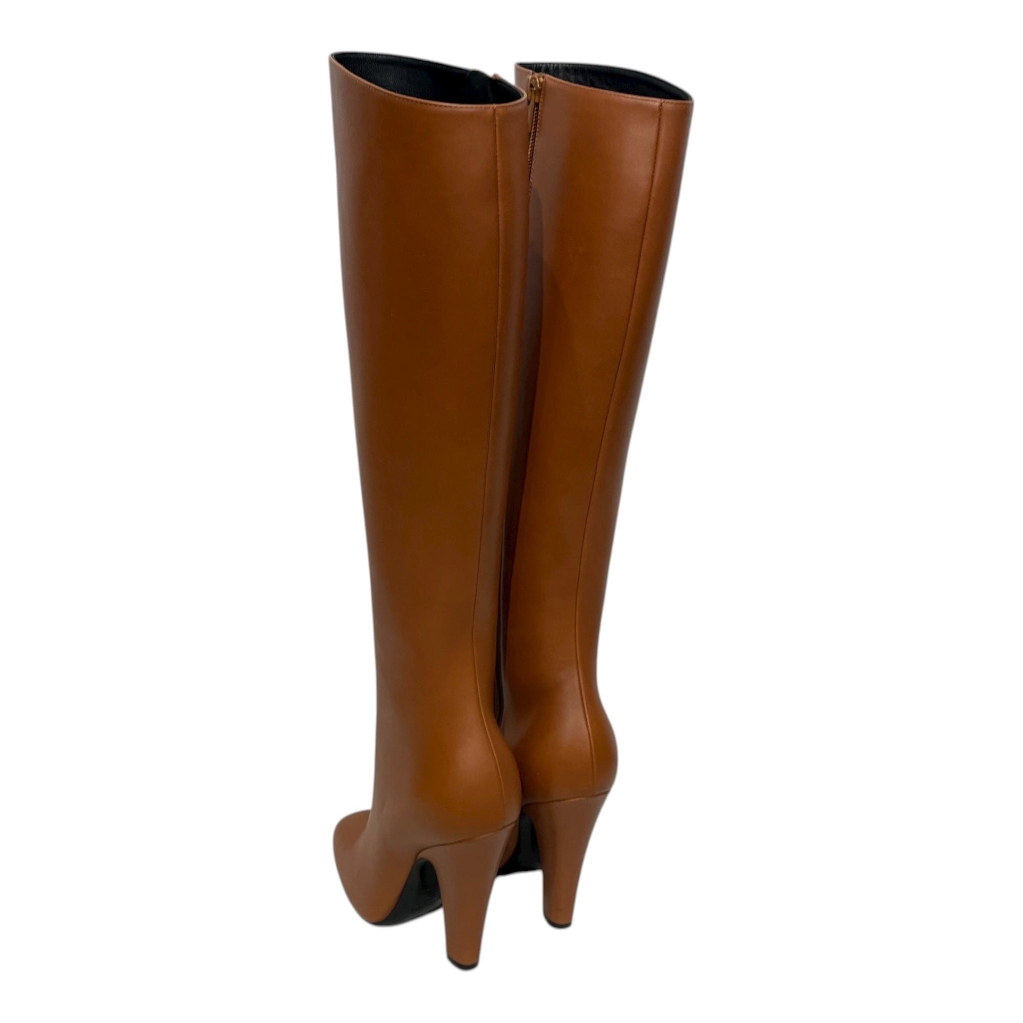 SAINT LAURENT/Long Boots/EU 35.5/Leather/CML/HEEL CALF BOOT view 2