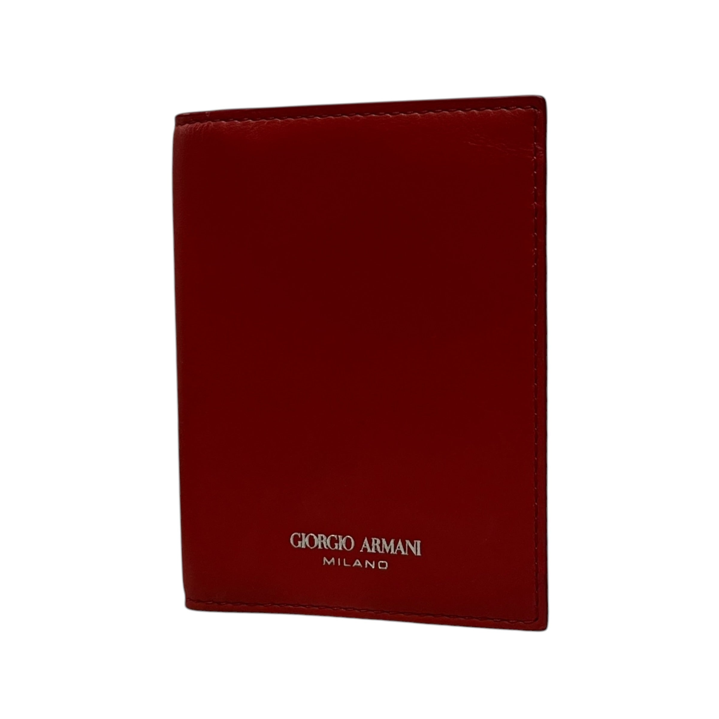 GIORGIO ARMANI/Trifold Wallet/Leather/RED/ view 1