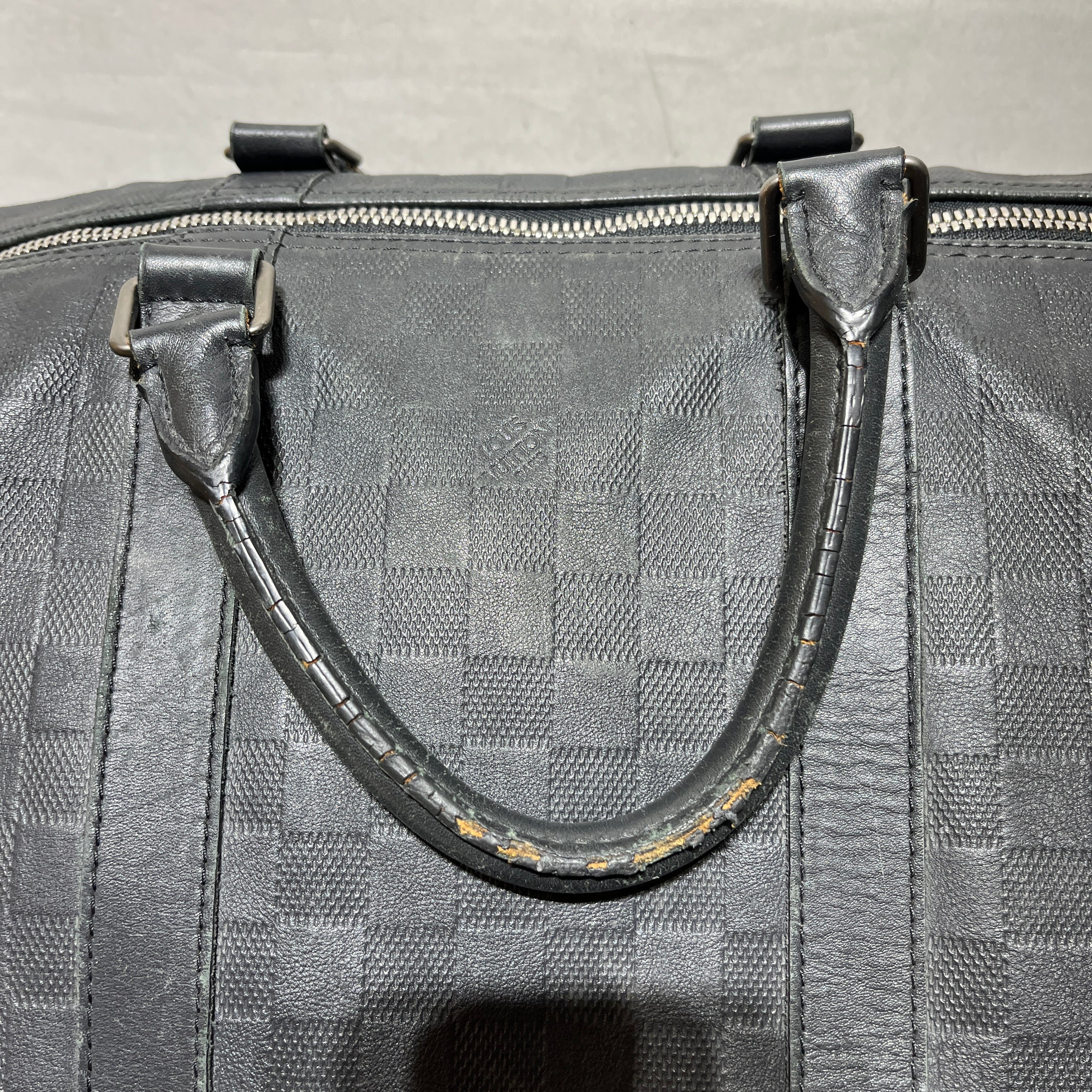 LOUIS VUITTON/Luggage/Leather/BLK/Damier Leather Infini 45 view 5