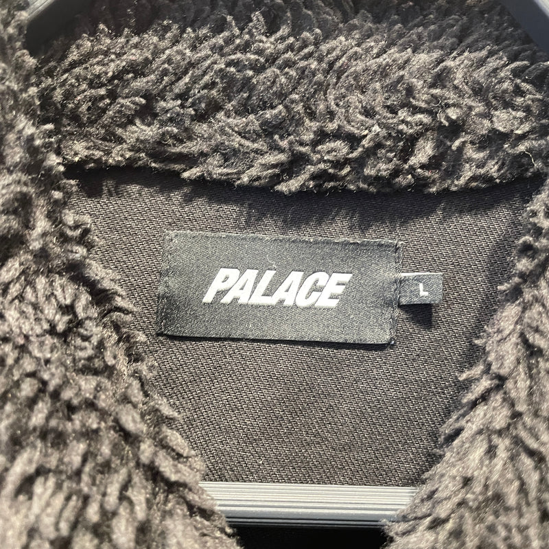 PALACE/Denim Jkt/L/Denim/BLK/Grizzly Denim