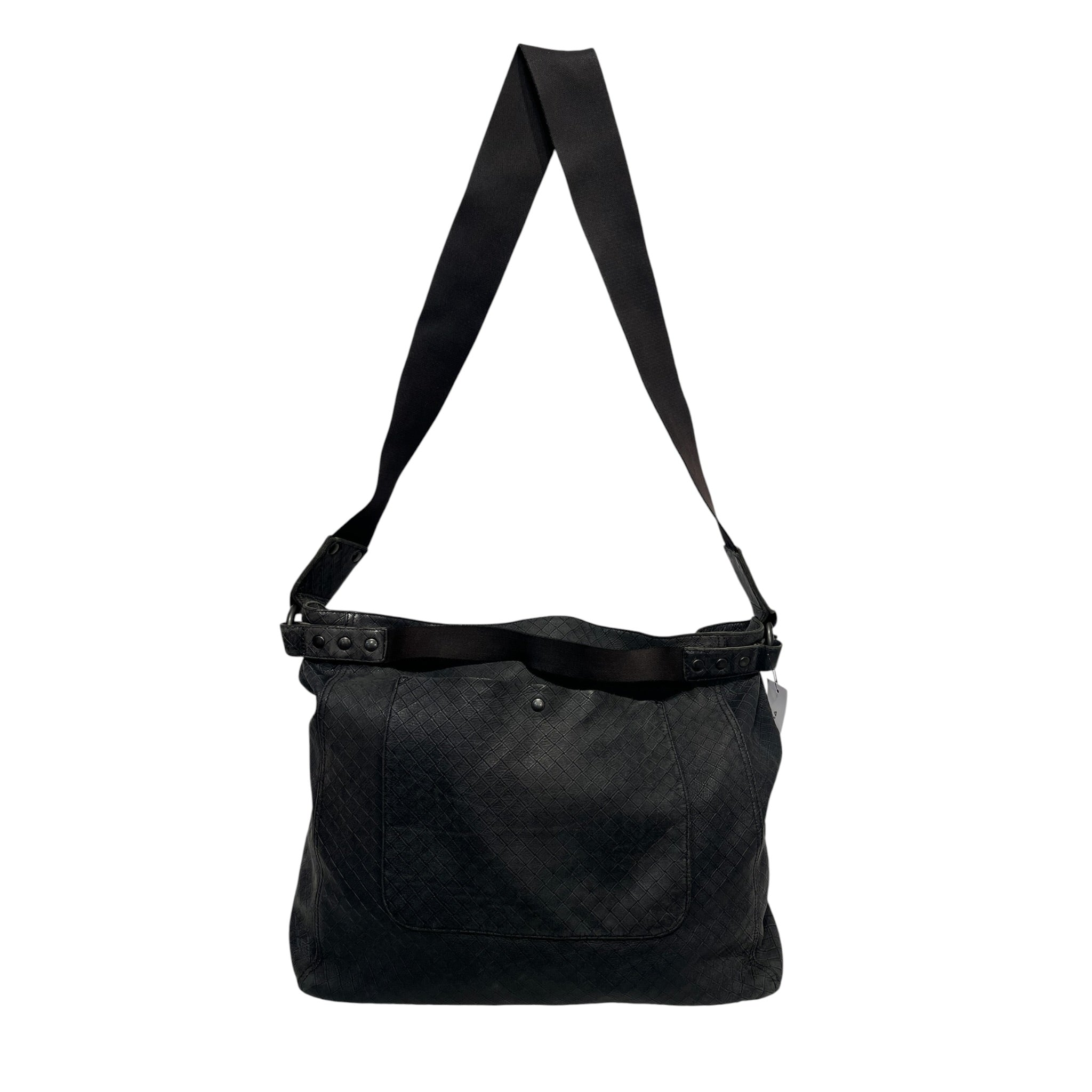 BOTTEGA VENETA/Cross Body Bag/Leather/BLK/B028256191 | SILVER RIVETS view 1