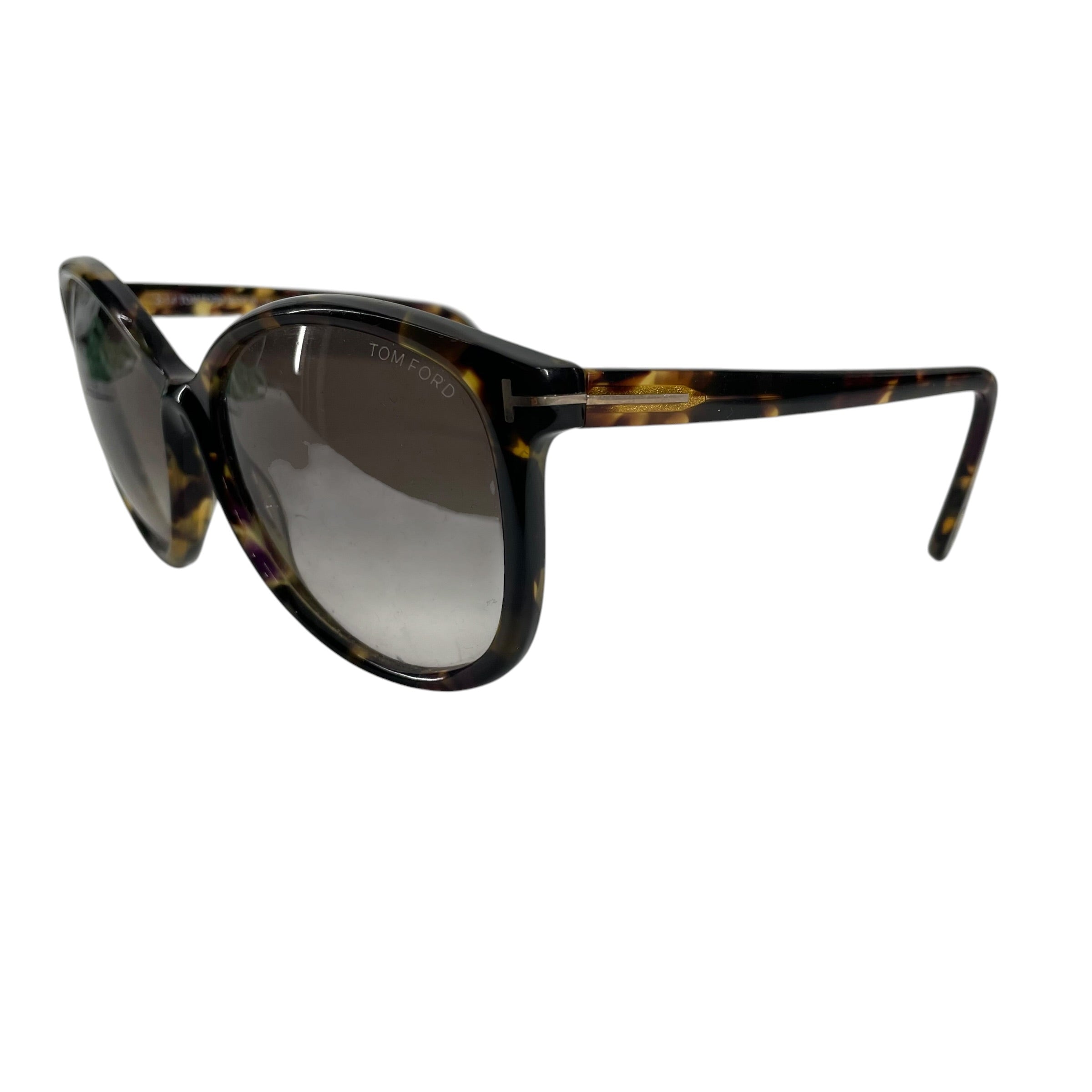 TOM FORD/Sunglasses/Tortoiseshell Pattern/BLK/ROUND view 2