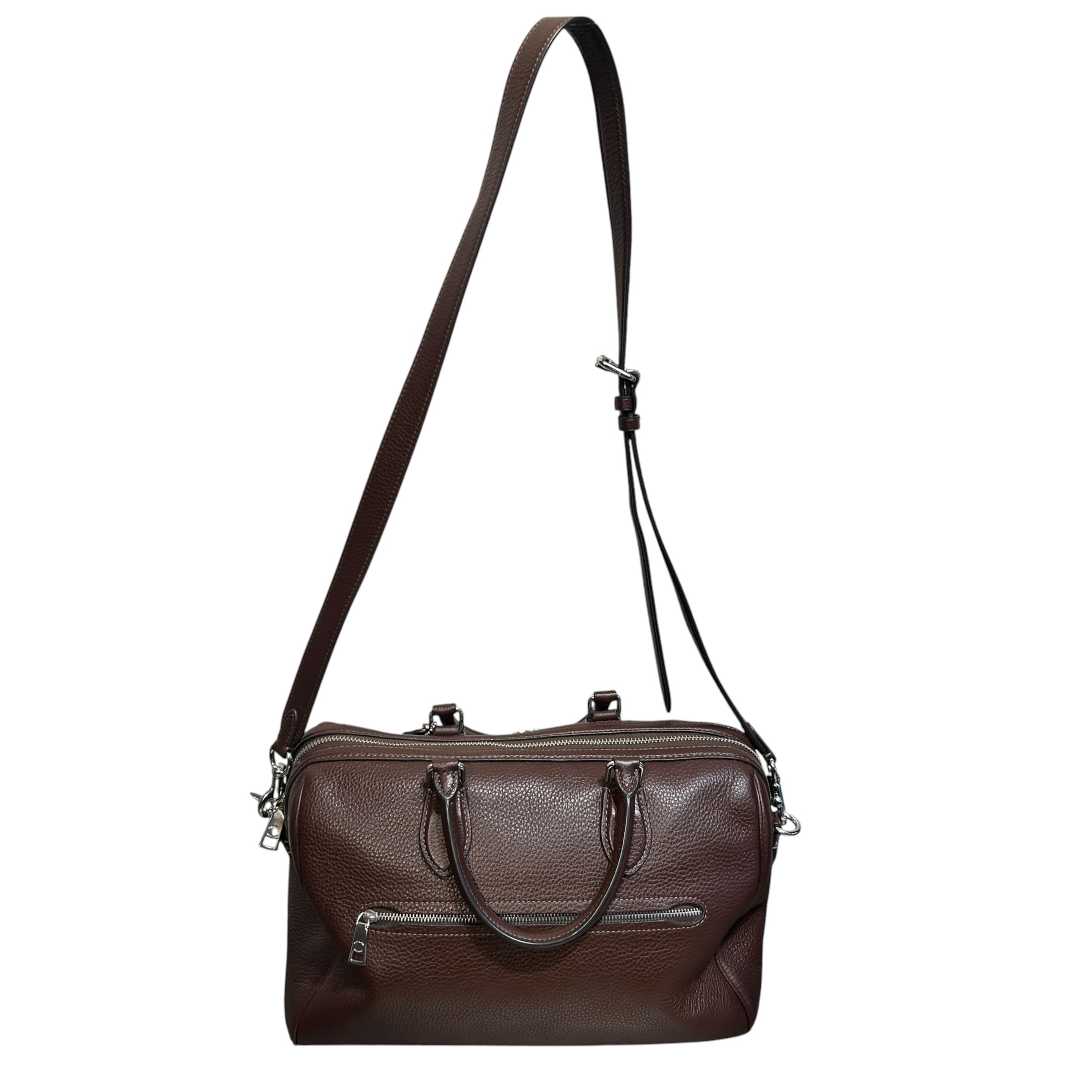 COACH/Hand Bag/Leather/BRW/ROWAN SATCHEL BAG view 2