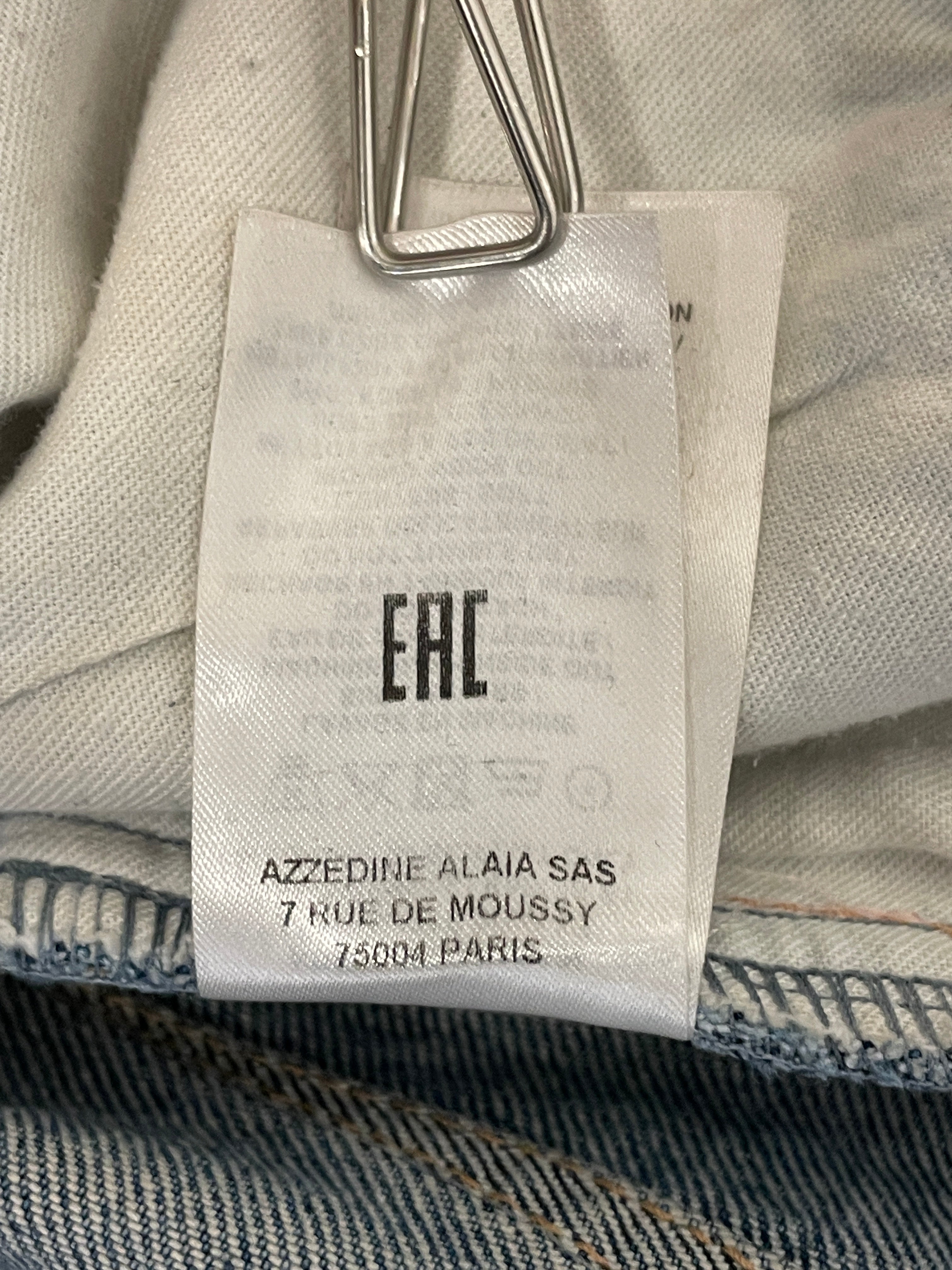 ALAIA/Shorts/M/Cotton/BLU/ALAIA HIGH WAISTED SHORTS view 6