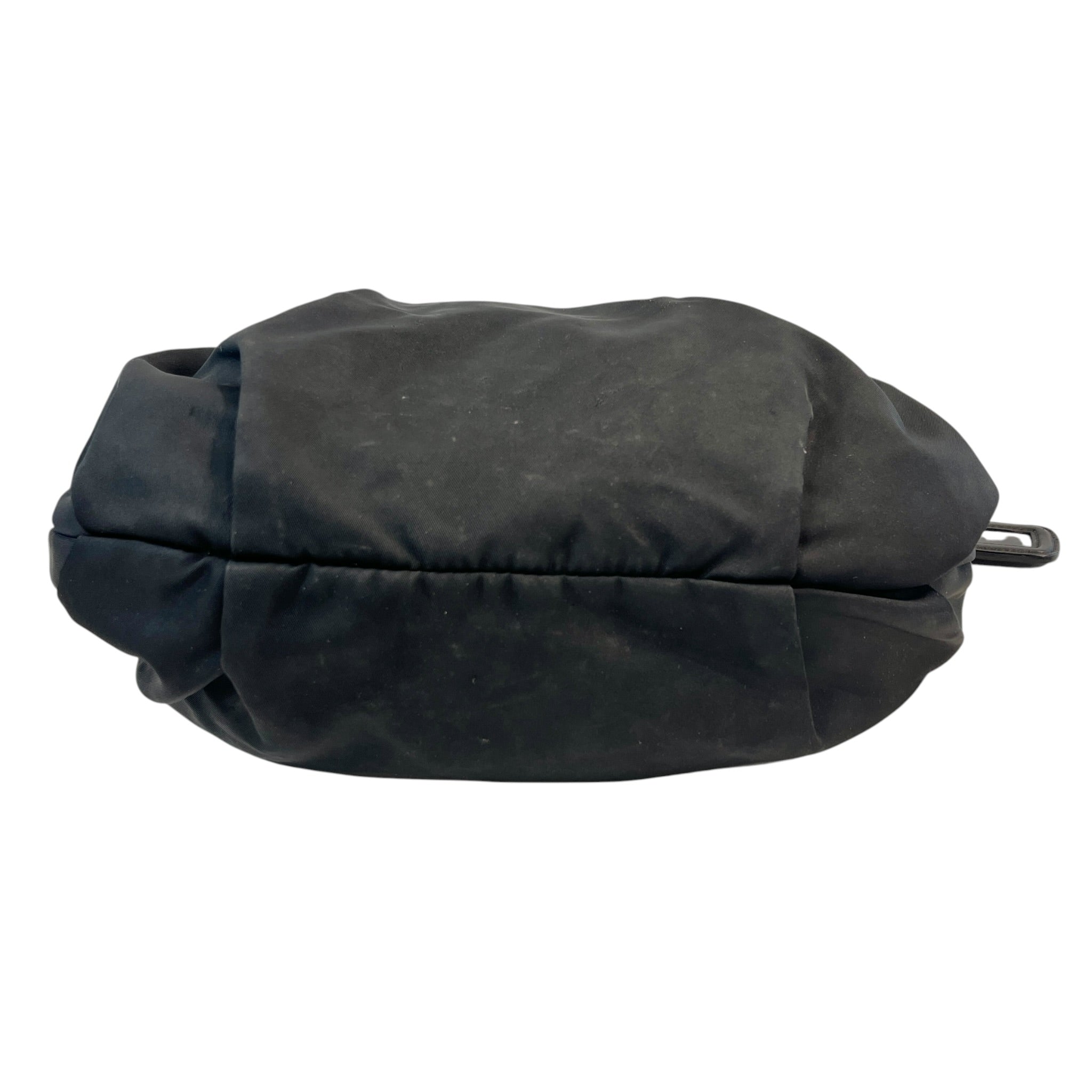 PRADA/Bag/Nylon/BLK/Pleated Tessuto Hobo view 3