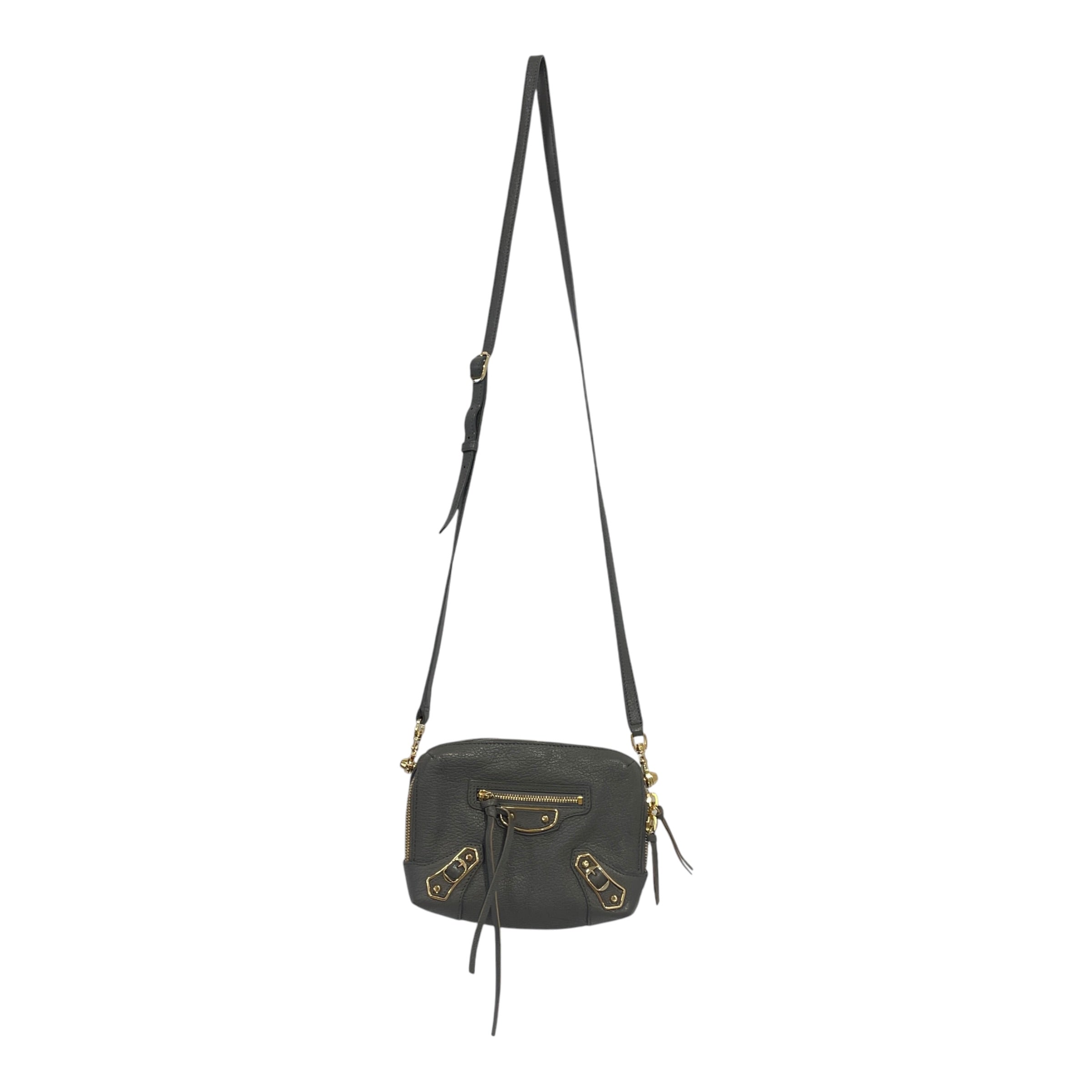 BALENCIAGA/Cross Body Bag/Leather/GRY/ view 1
